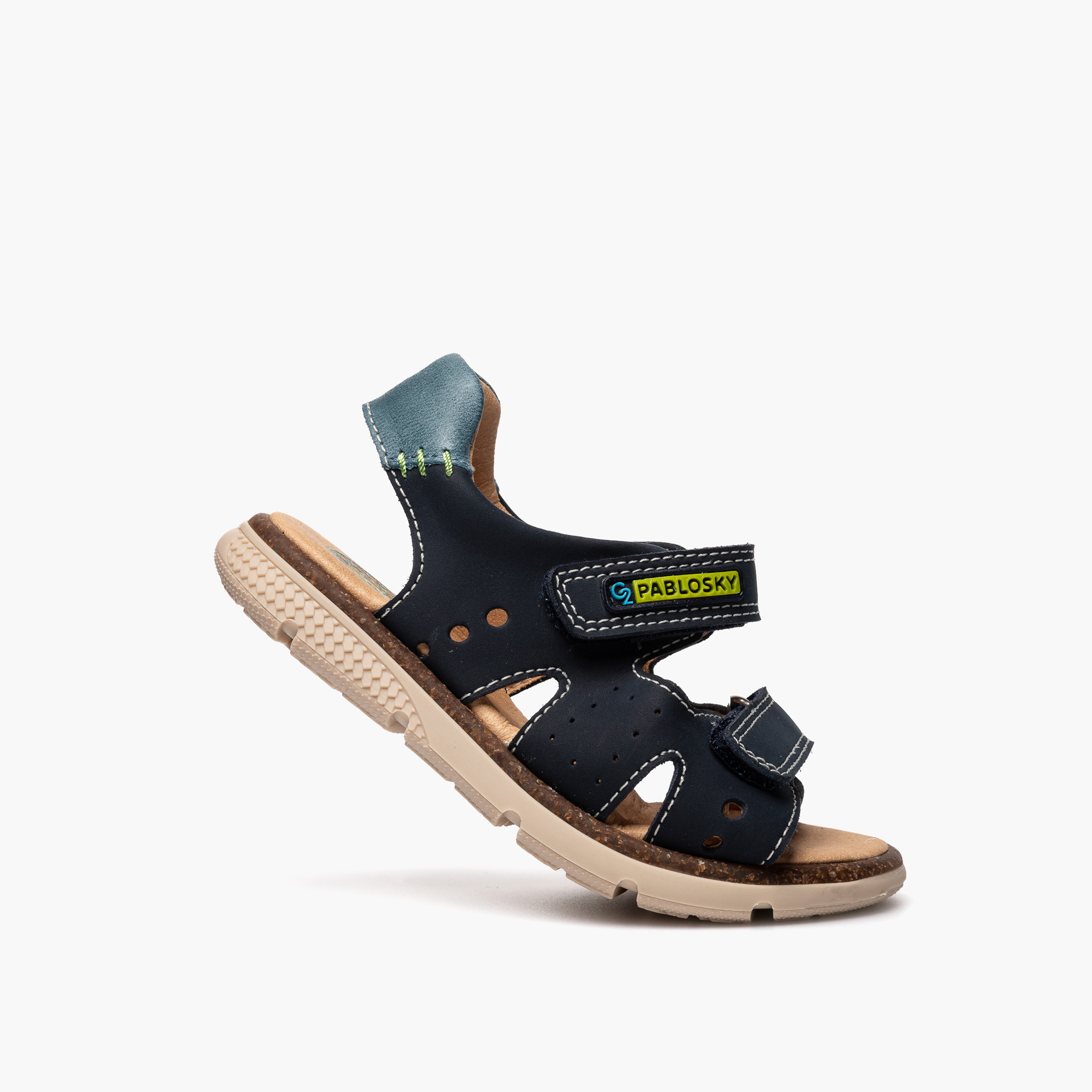 Pablosky Boys Stitch Detail Hook & Loop Sandals-boys-shoes-sandals-image-5