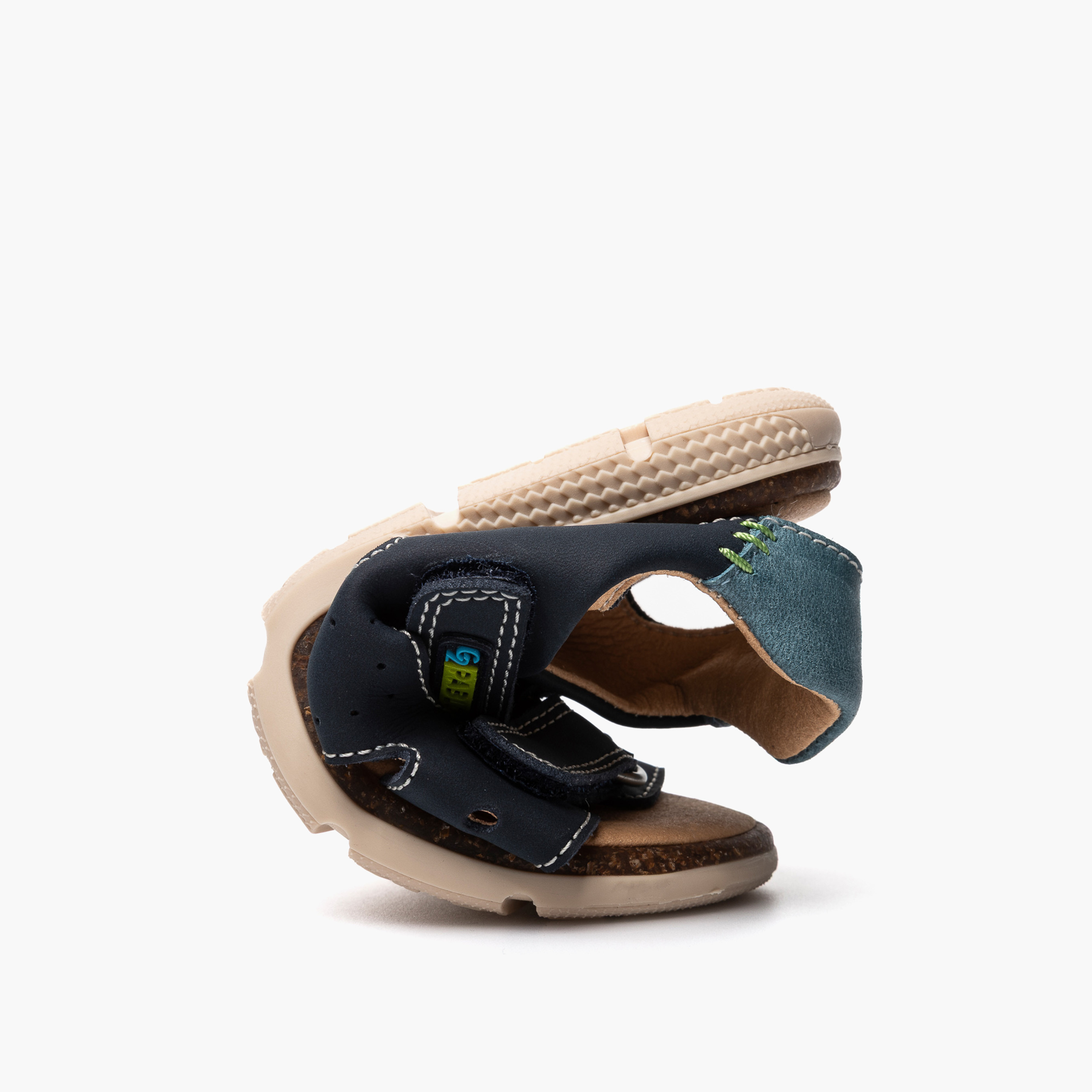 Pablosky Boys Stitch Detail Hook & Loop Sandals-boys-shoes-sandals-image-6
