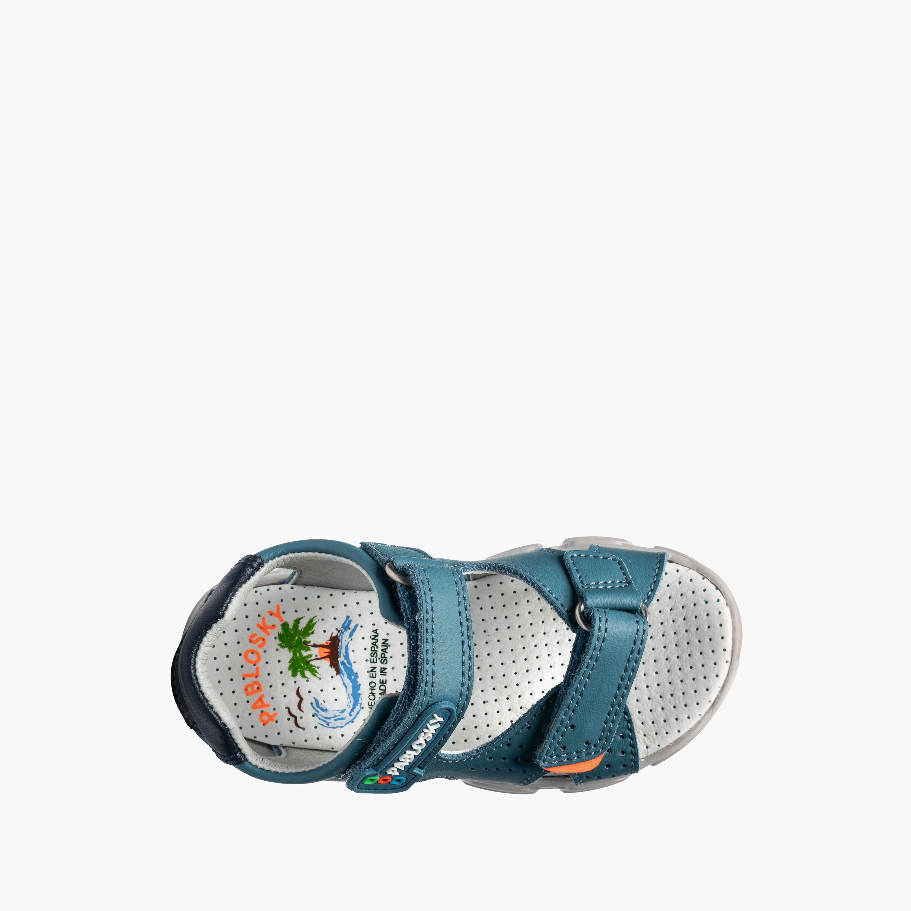 Pablosky Boys Leather Hook & Loop Strap Sandals-boys-shoes-sandals-image-4