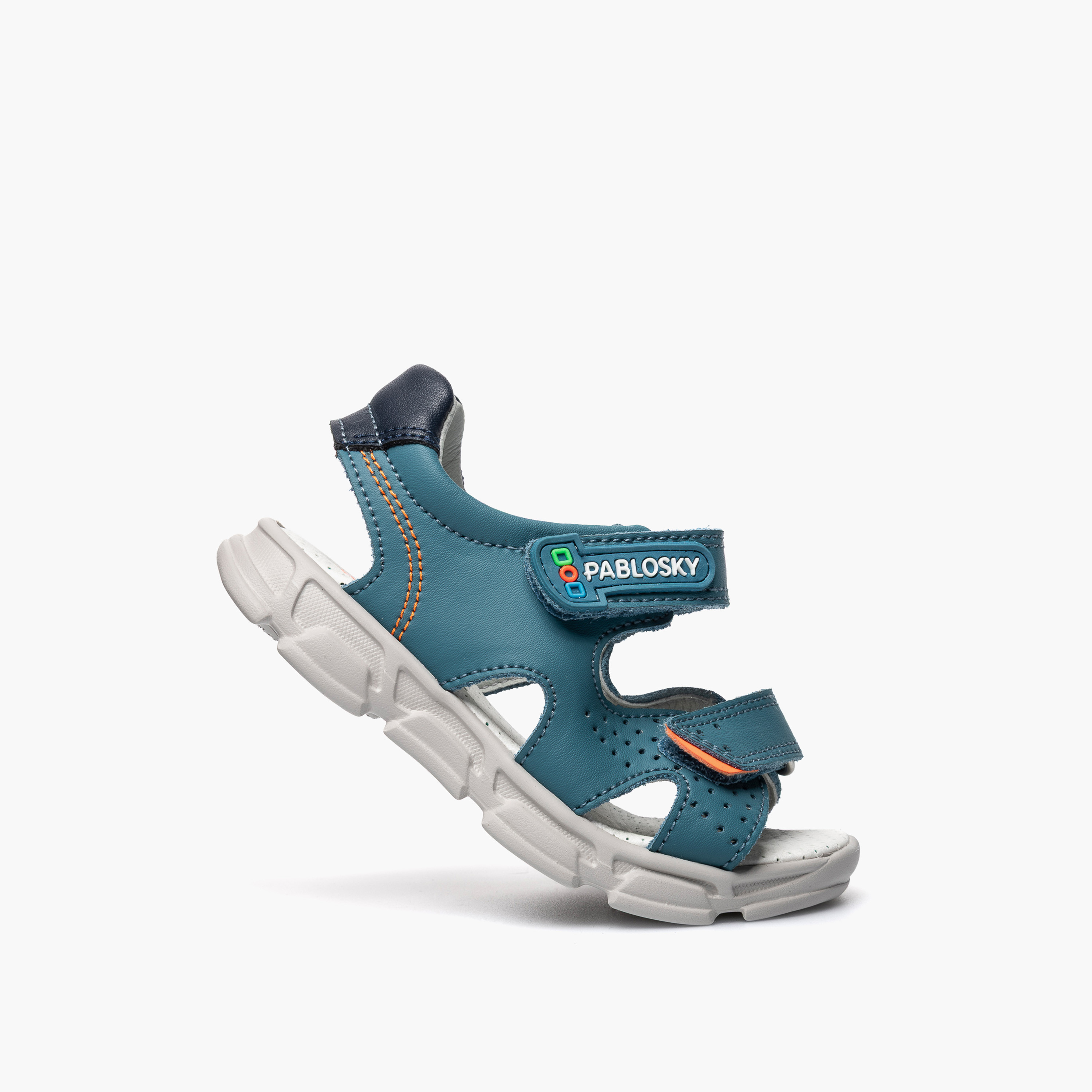 Pablosky Boys Leather Hook & Loop Strap Sandals-boys-shoes-sandals-image-5