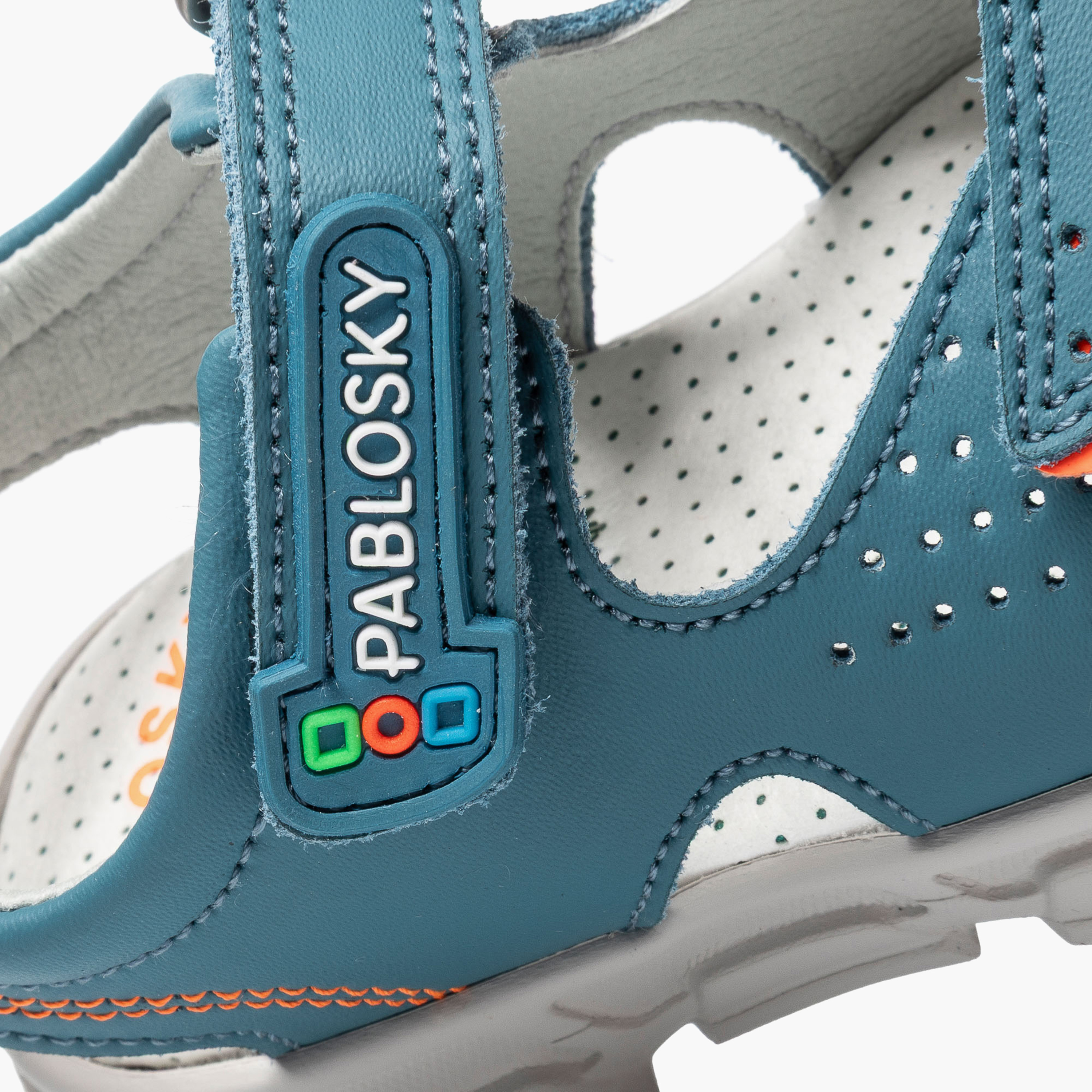 Pablosky Boys Leather Hook & Loop Strap Sandals-boys-shoes-sandals-image-7