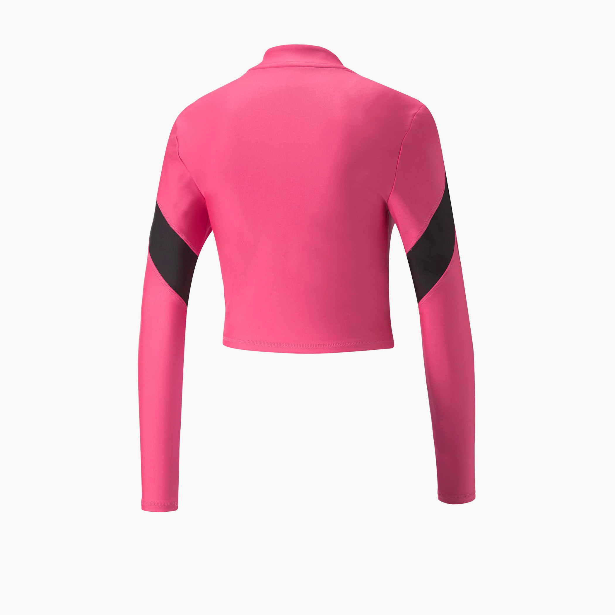 بلوزة قصيرة بشعار نسائي من بوما فيت إيفرسكولبت 1/4 بسحاب-sports-women-clothing-tshirtsandvests-image-9