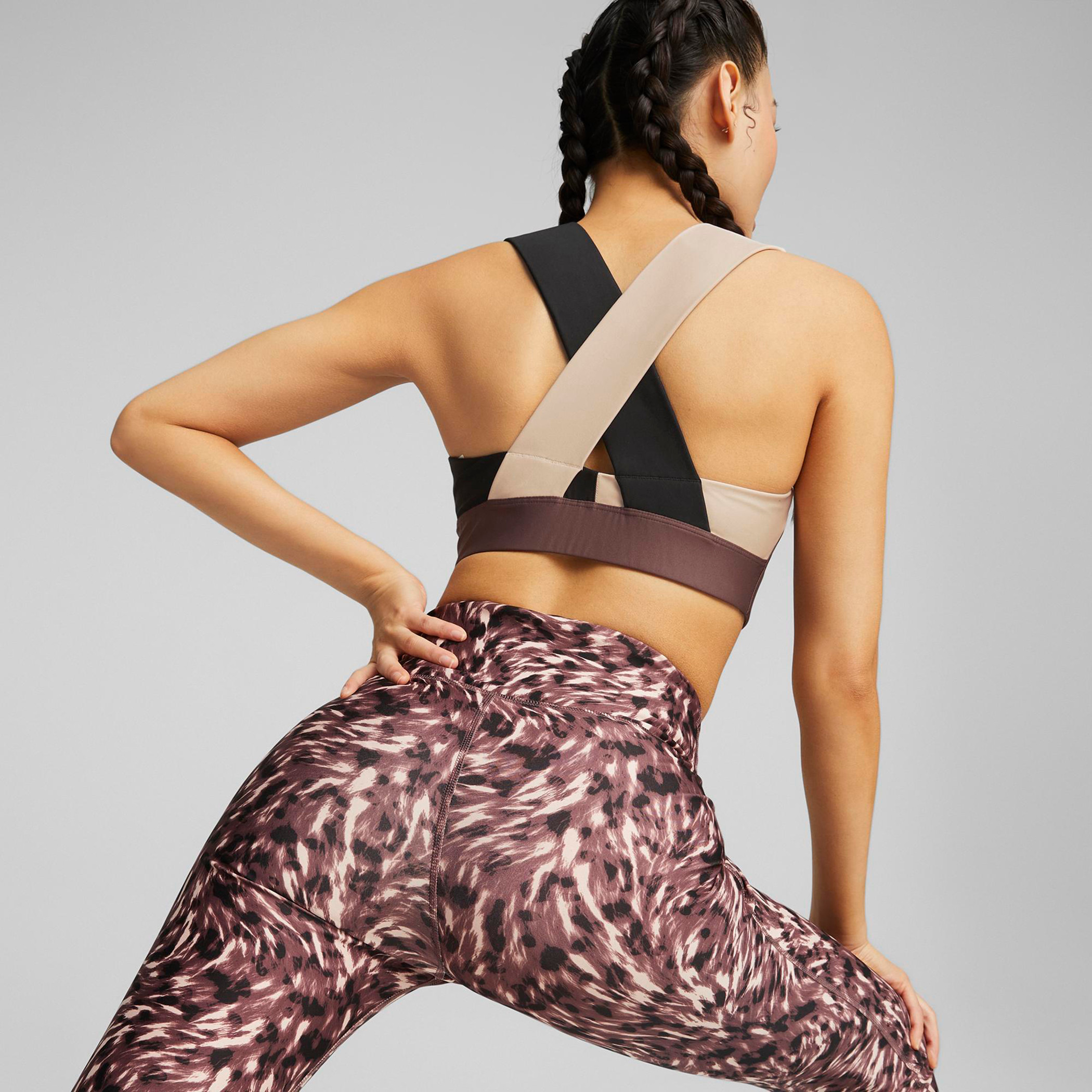 حمالة صدر رياضية من بوما ميد إمباكت سفاري جلام مع مضيق للنساء-women-clothing-sportswearandactivewear-sportsbras-image-2