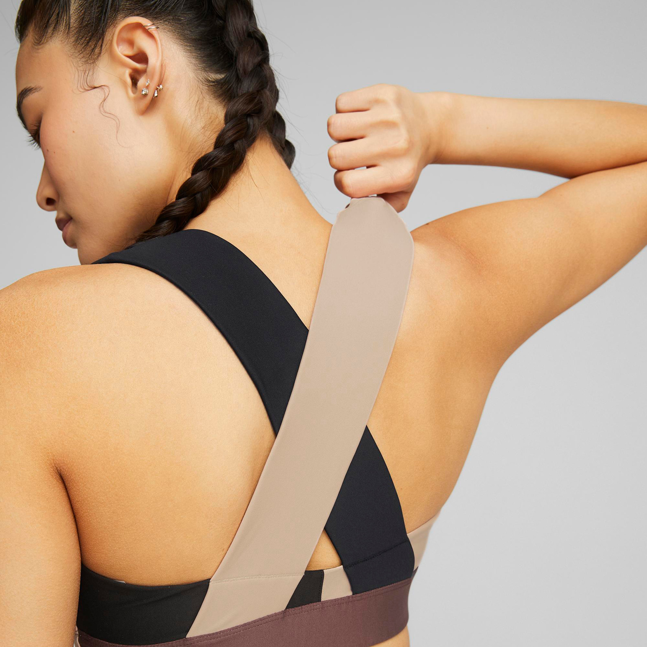 حمالة صدر رياضية من بوما ميد إمباكت سفاري جلام مع مضيق للنساء-women-clothing-sportswearandactivewear-sportsbras-image-7