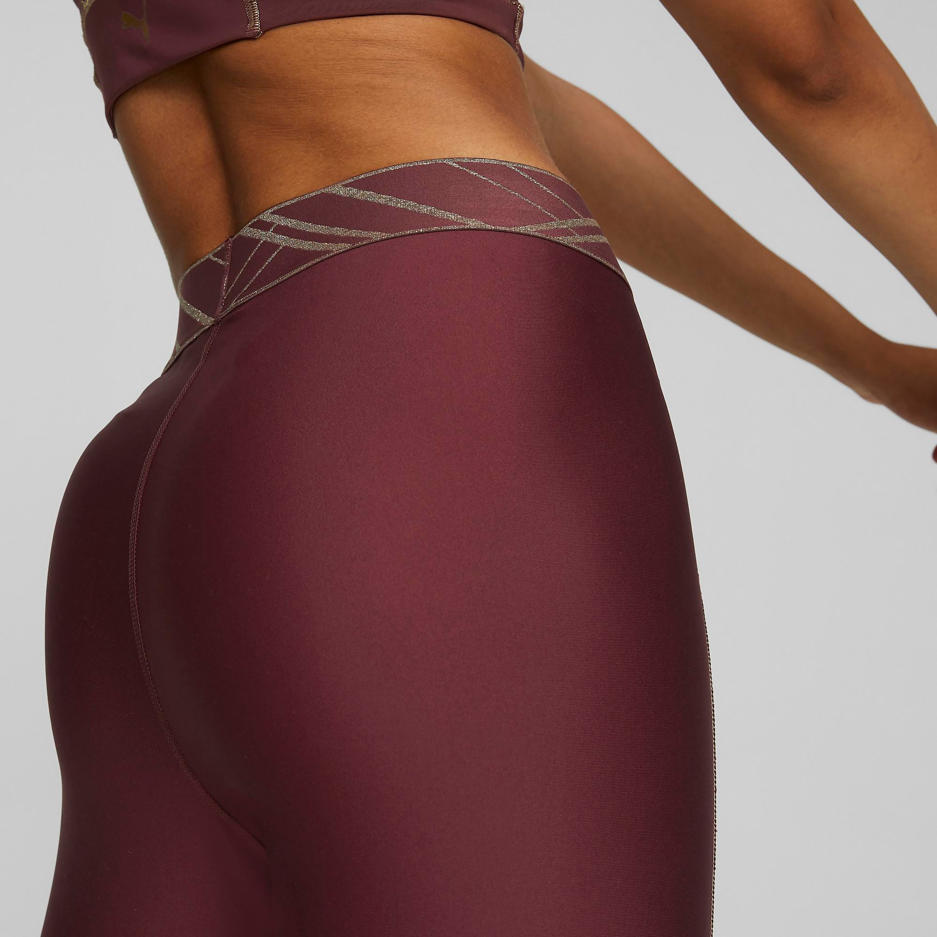 بنطال للتدريب من بوما ديكو جلام عالية الخصر كاملة للنساء 52225642-women-clothing-bottoms-leggings-image-4