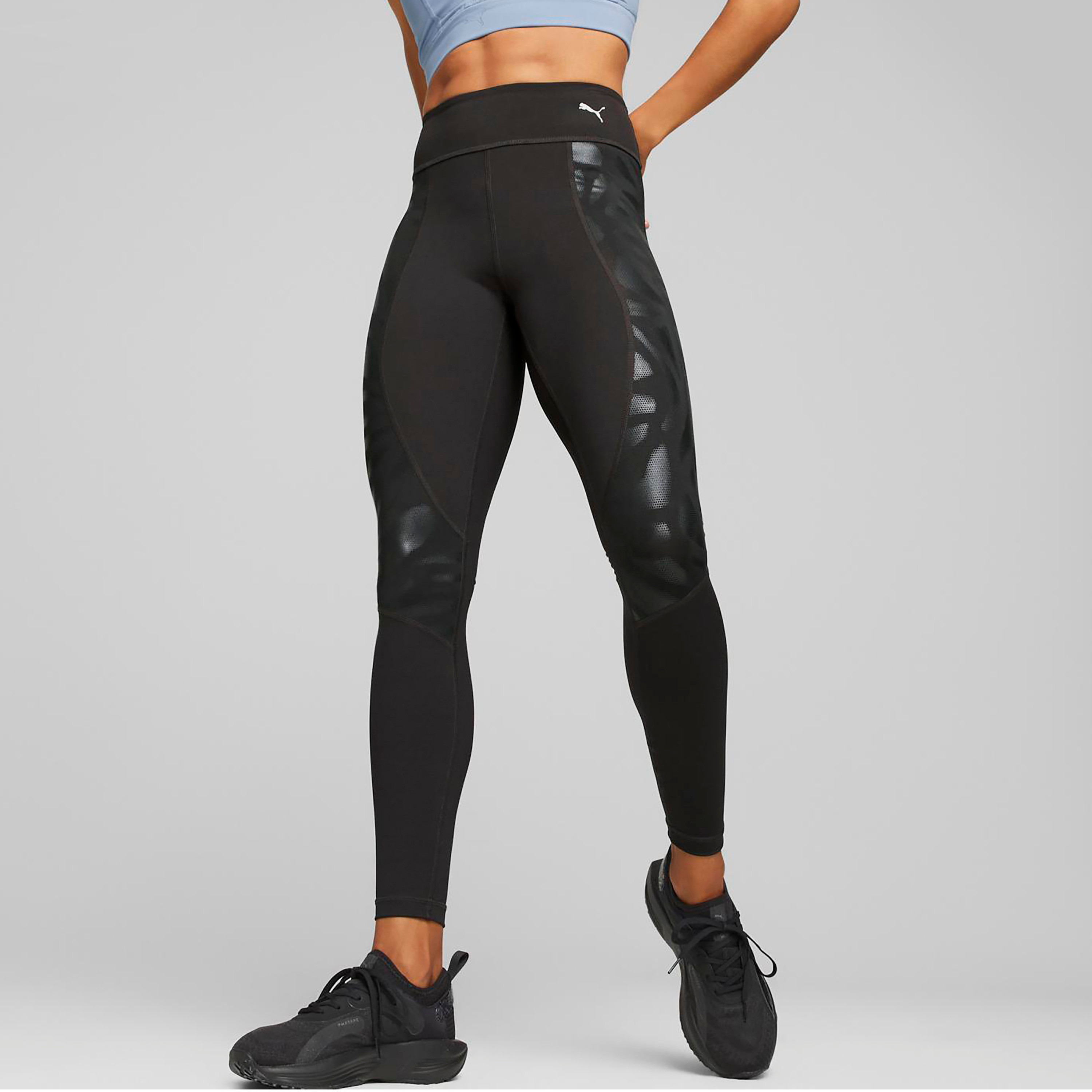 لباس ضيق ذو  من بوما نوفا شاين إيفرسكولبت مع عالي الخصر النسائي 52308801-women-clothing-sportswearandactivewear-bottoms-image-1