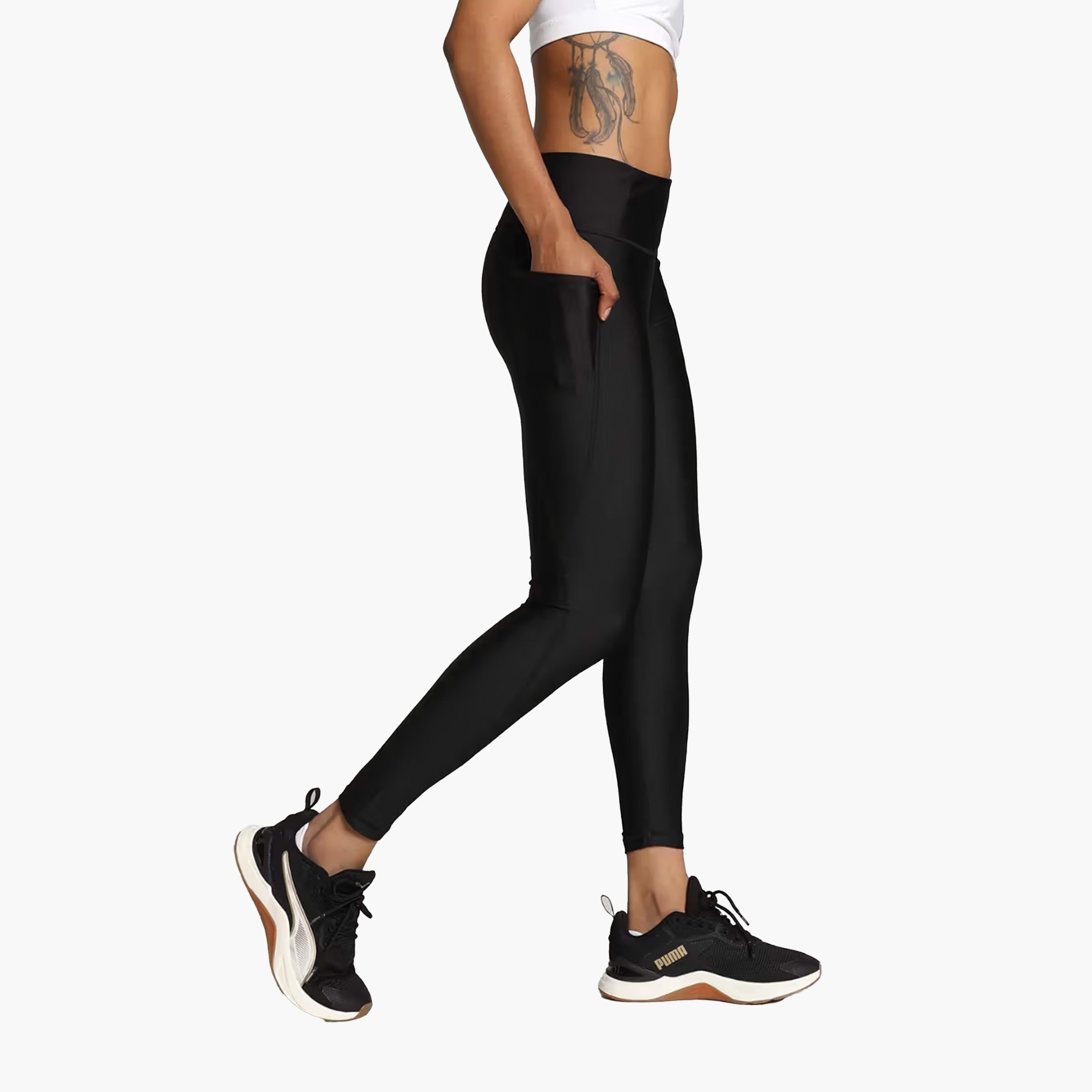 لباس ضيق ذو تدريب نسائي بخصر مرتفع من بوما إيفرسكولبت | 523839-women-clothing-bottoms-leggings-image-2