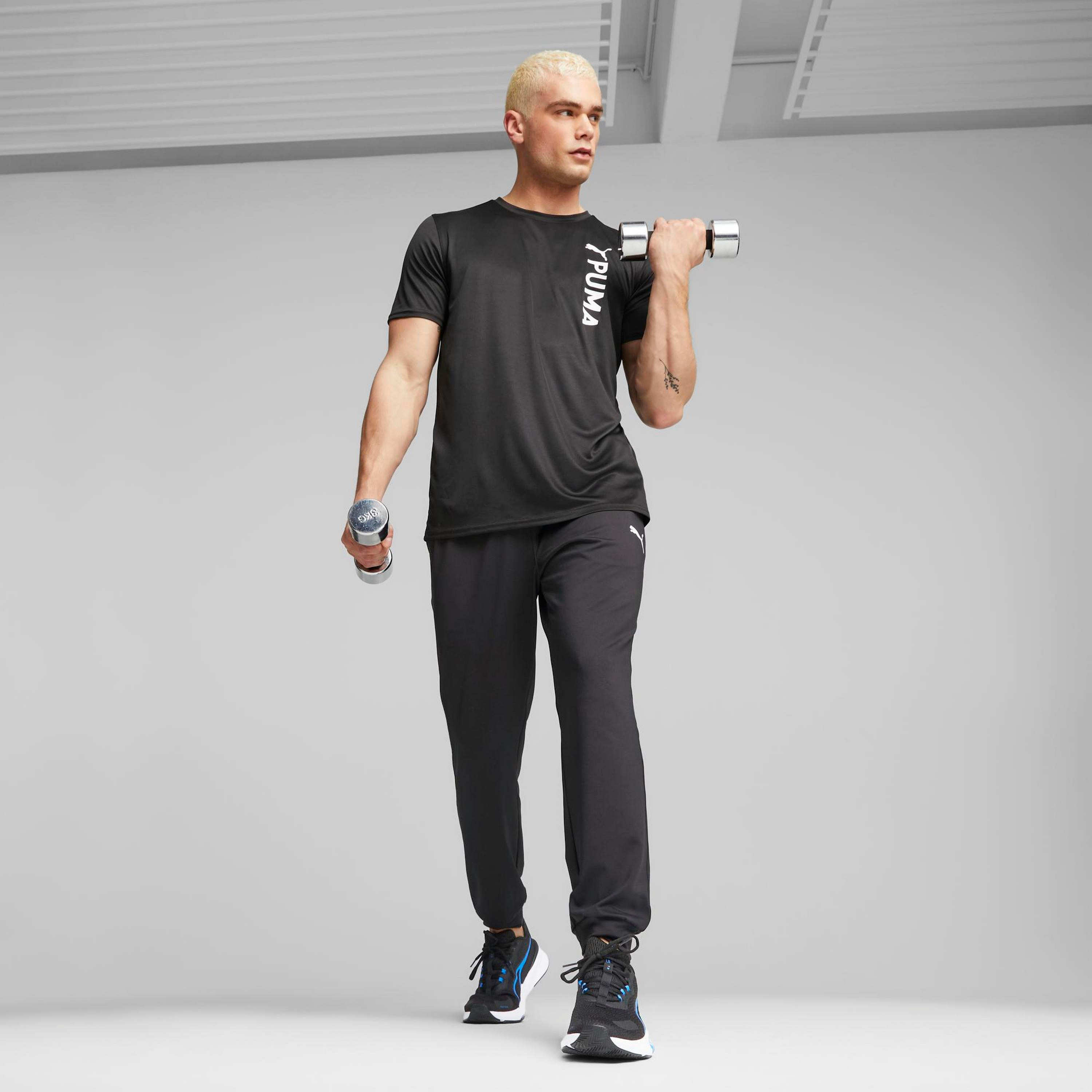 Puma Poly Logo Men Training T-Shirt | 523843-men-clothing-sportswearandactivewear-tshirtsandpolos-image-2