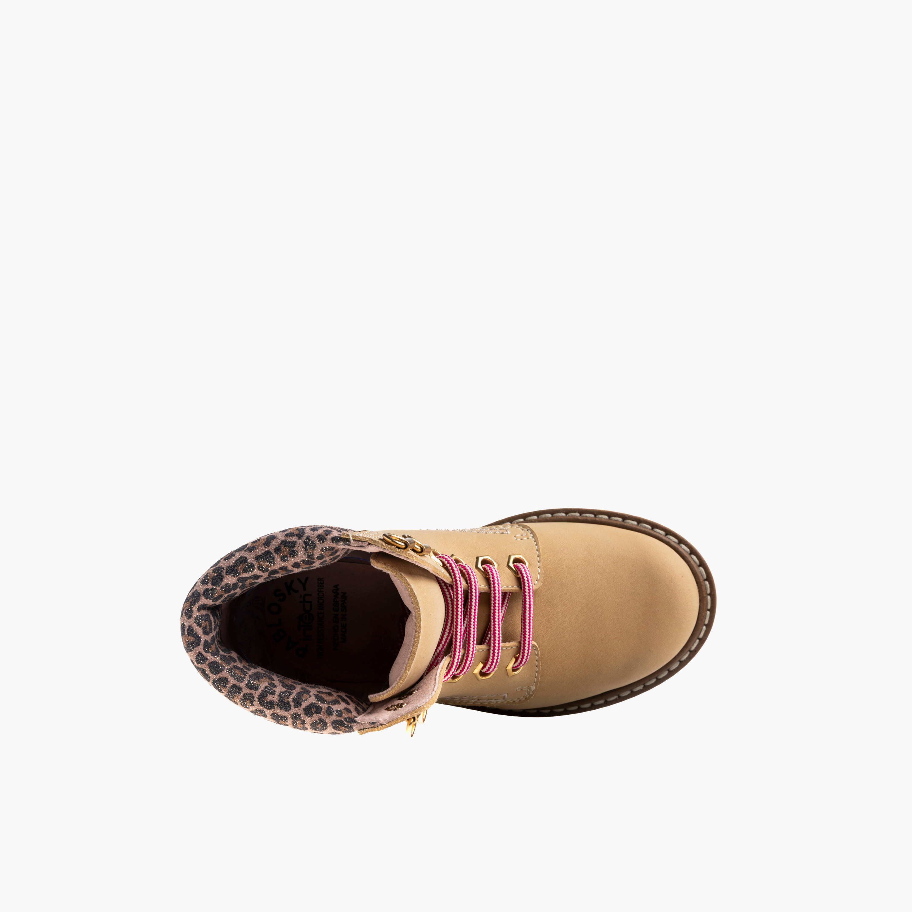 Pablosky Girls Lace-Up Ankle Boots-girls-shoes-boots-image-3