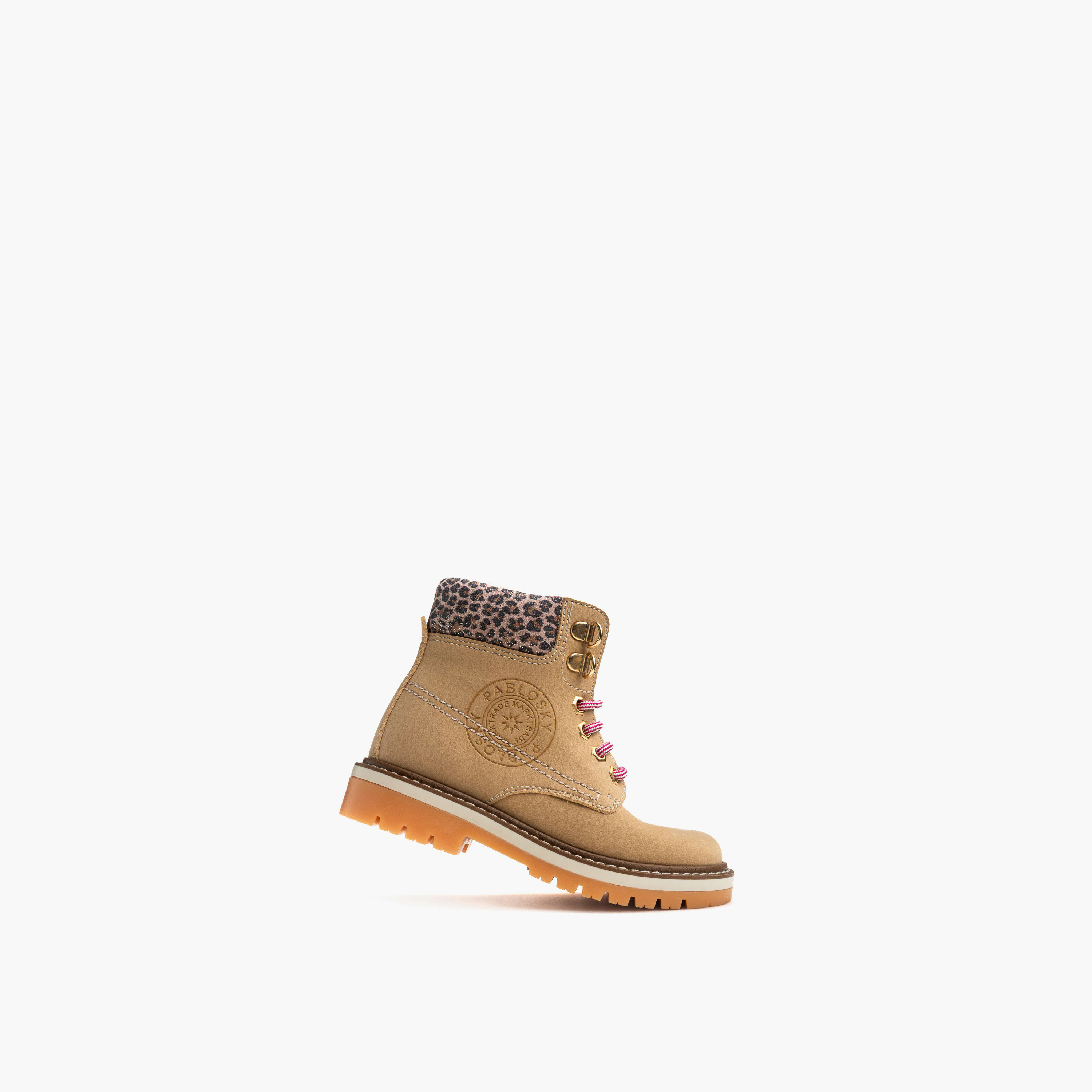 Pablosky Girls Lace-Up Ankle Boots-girls-shoes-boots-image-4