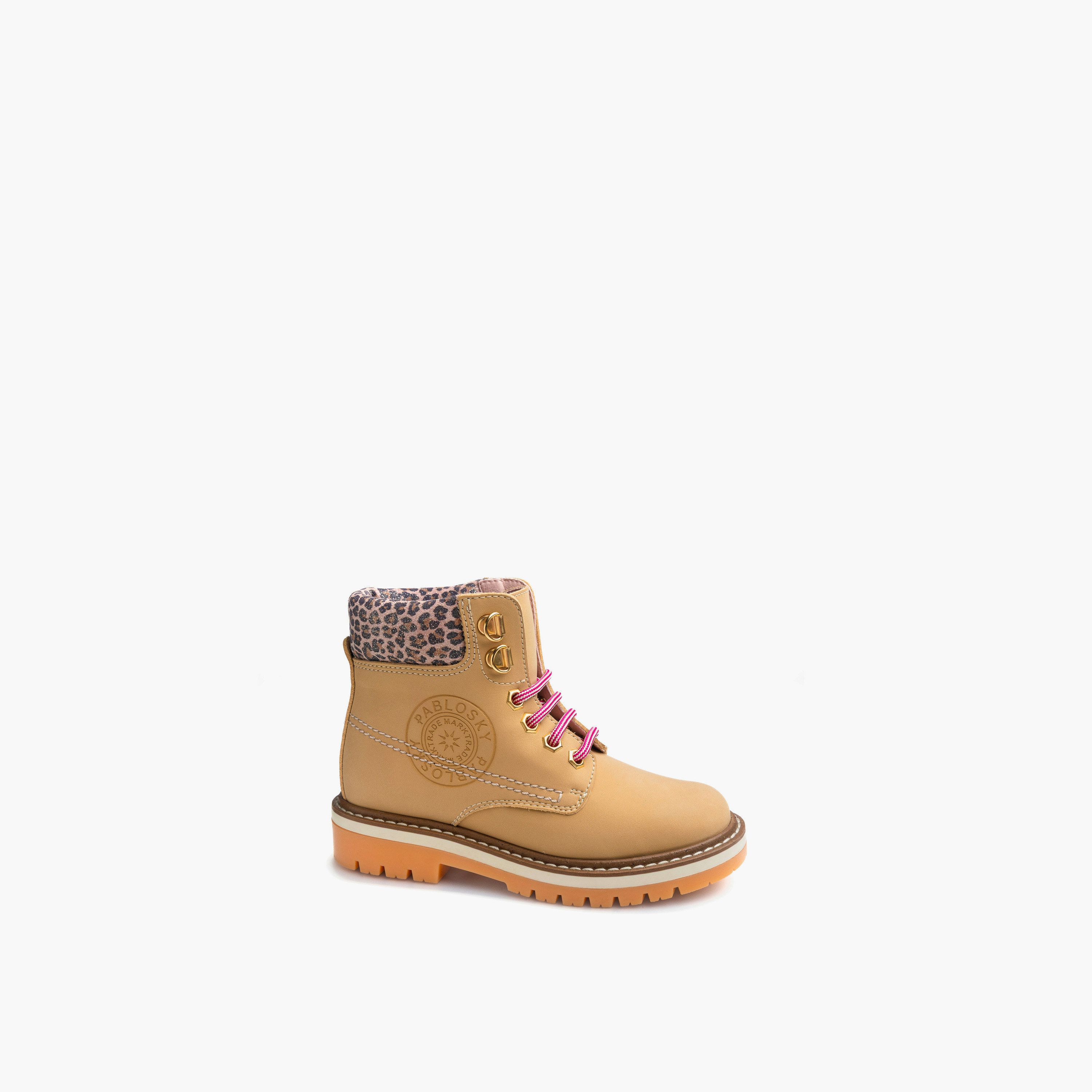 Pablosky Girls Lace-Up Ankle Boots-girls-shoes-boots-image-6