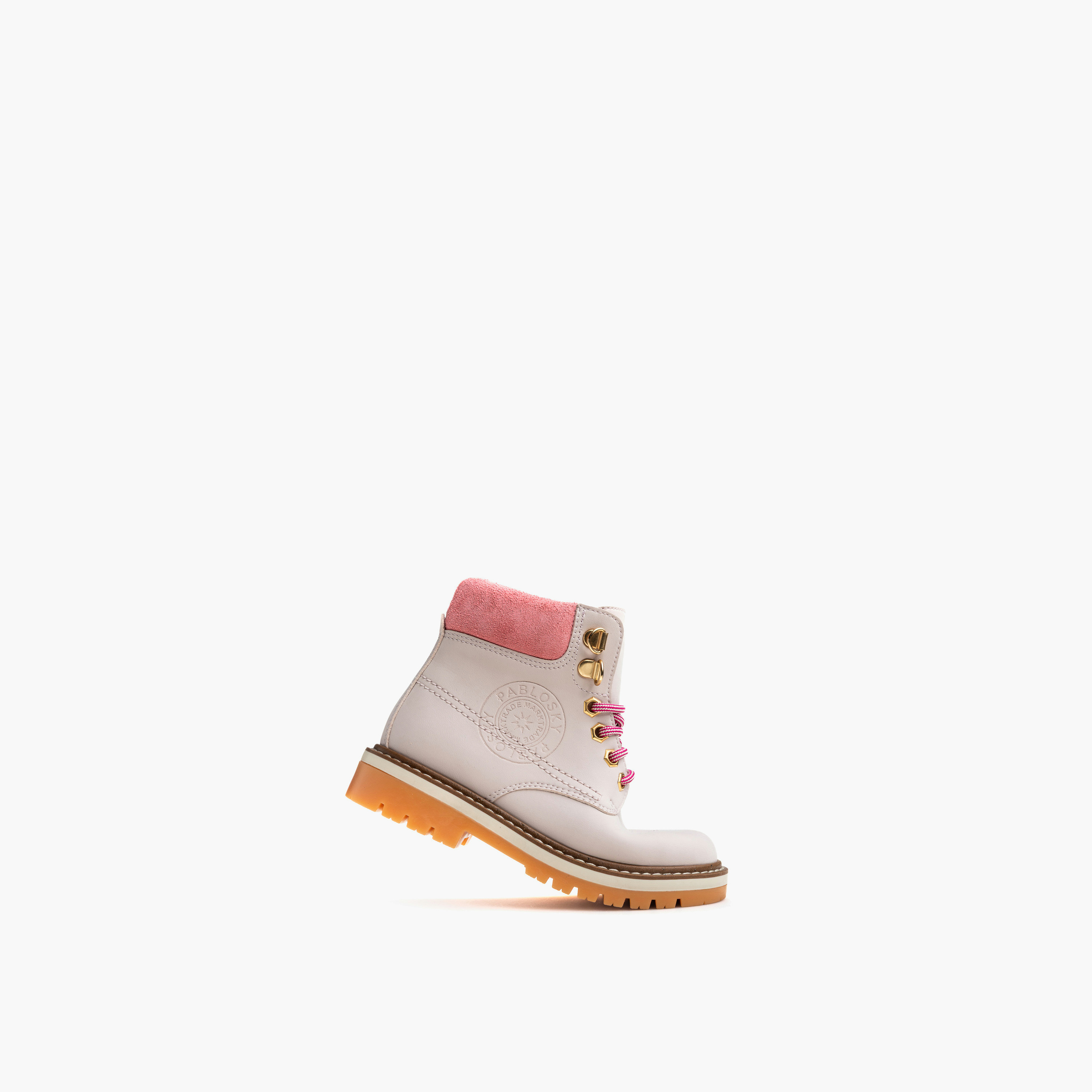Pablosky Girls Lace-Up Ankle Boots-girls-shoes-boots-image-4