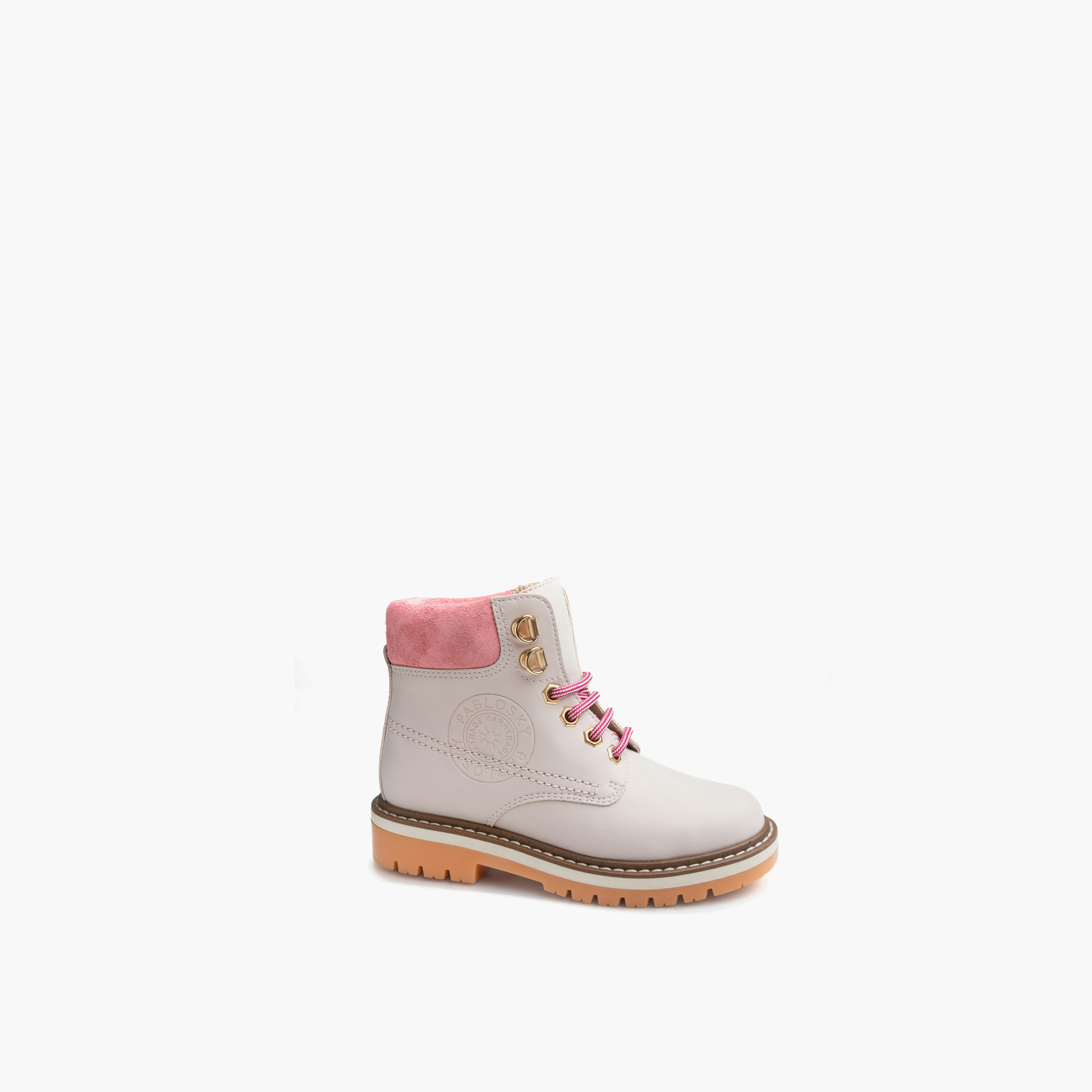 Pablosky Girls Lace-Up Ankle Boots-girls-shoes-boots-image-6