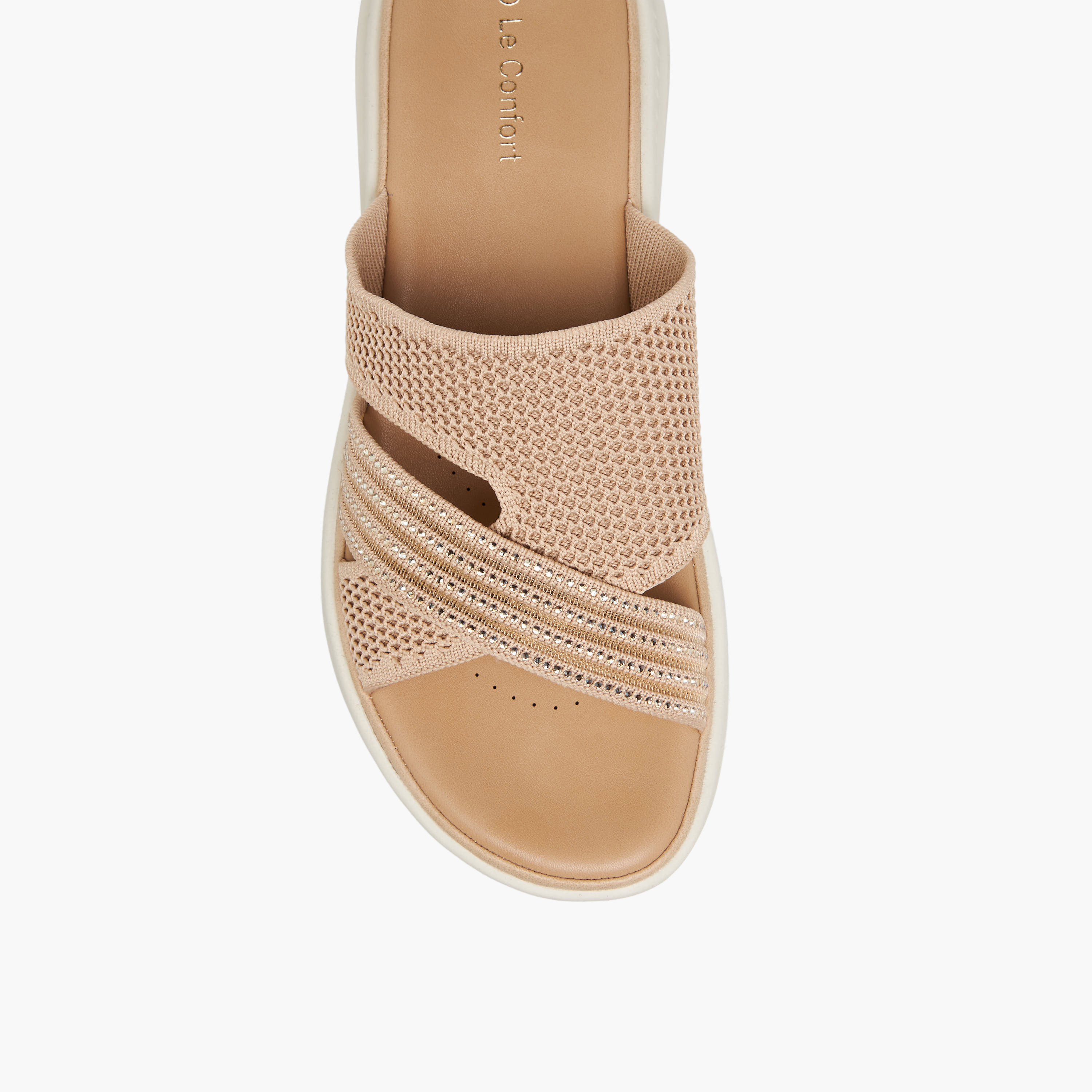 Le Confort Women Embellished Flyknit Sandals-women-shoes-sandals-heeled-image-4