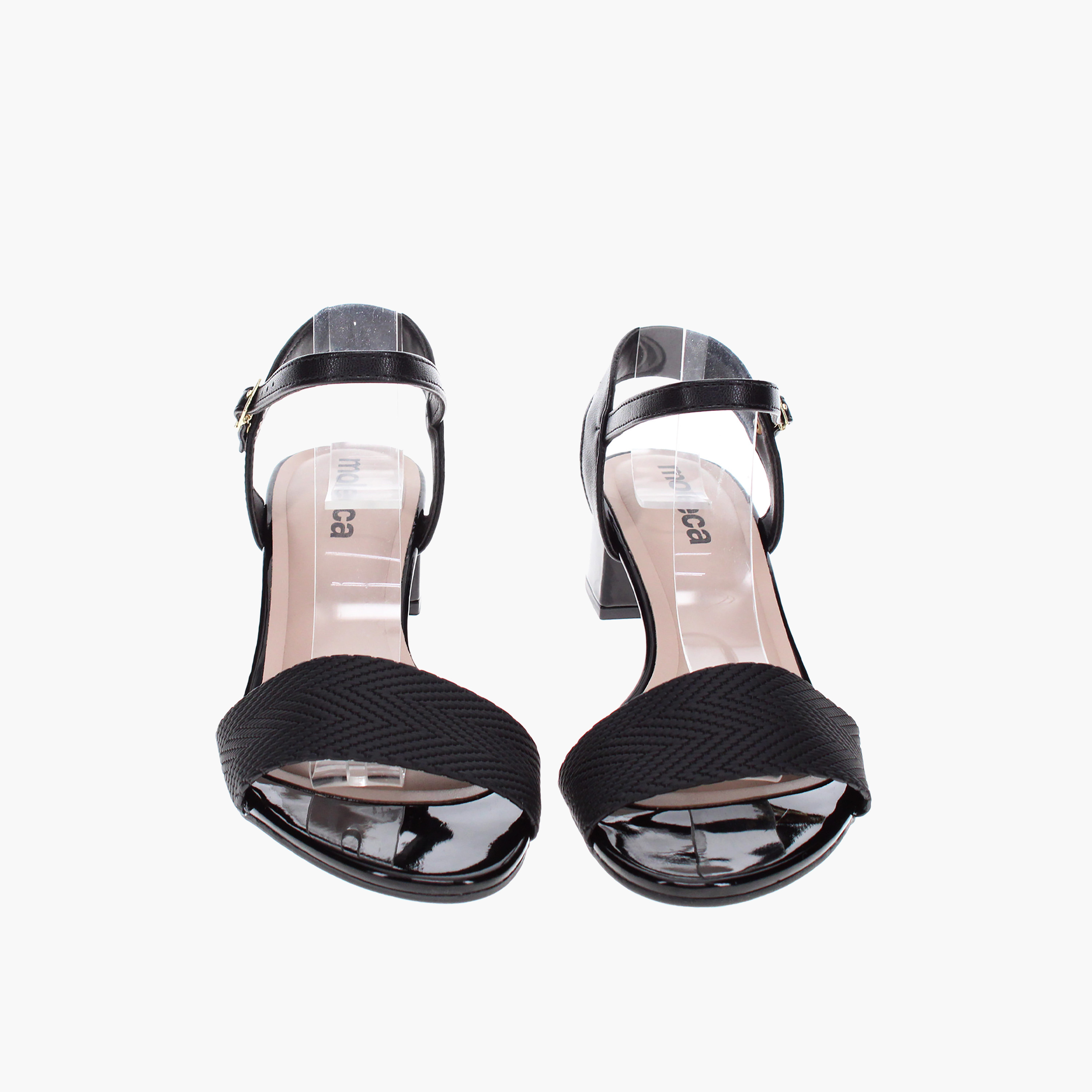 Moleca by Geoomnii Women's Buckle Tra Block Heels | 5259-805-26367-15745        -women-shoes-heels-image-4