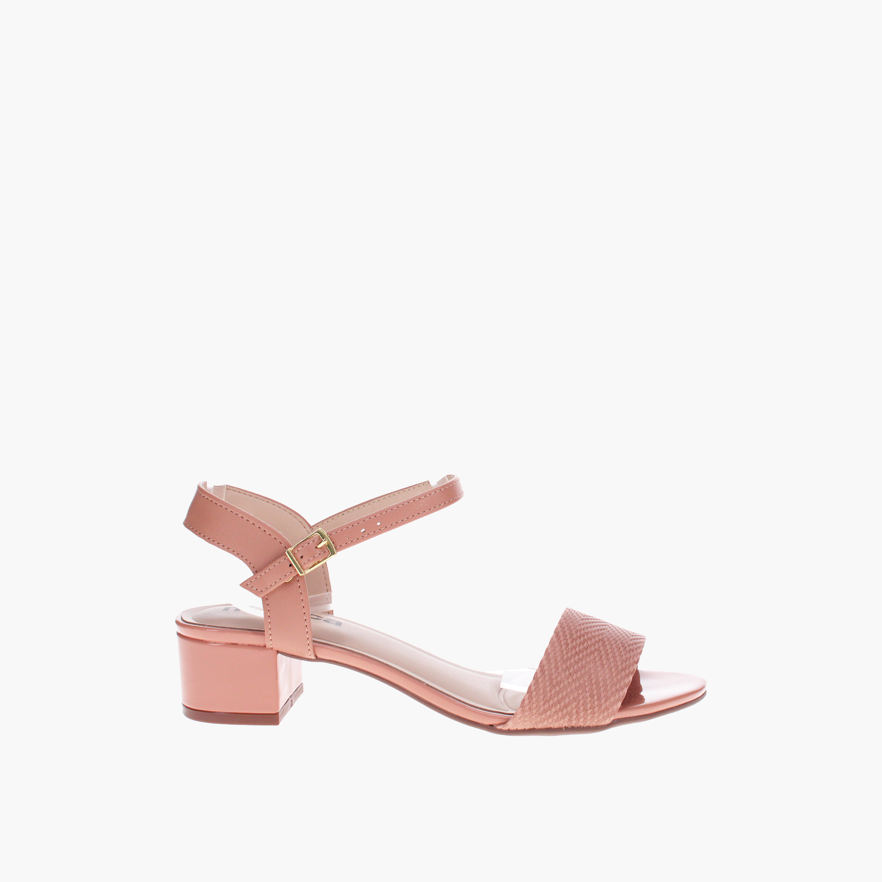Moleca by Geoomnii Women's Buckle Sil Block Heels | 5259-805-26367-52531        -women-shoes-heels-image-3