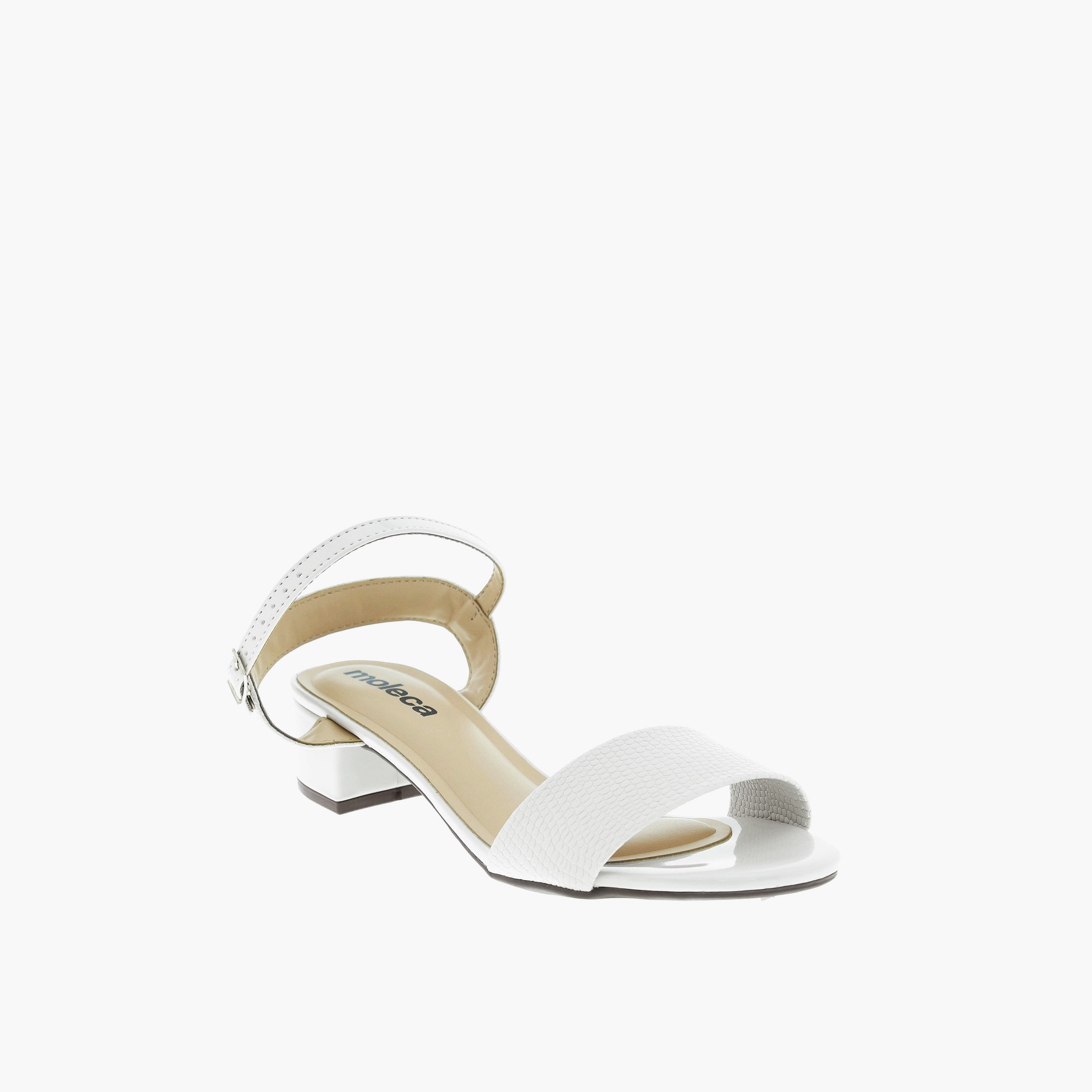 موليكا- حذاء ايسماي بكعب مربع بإبزيم للنساء | 5259-805-28482-35312-women-shoes-heels-image-1