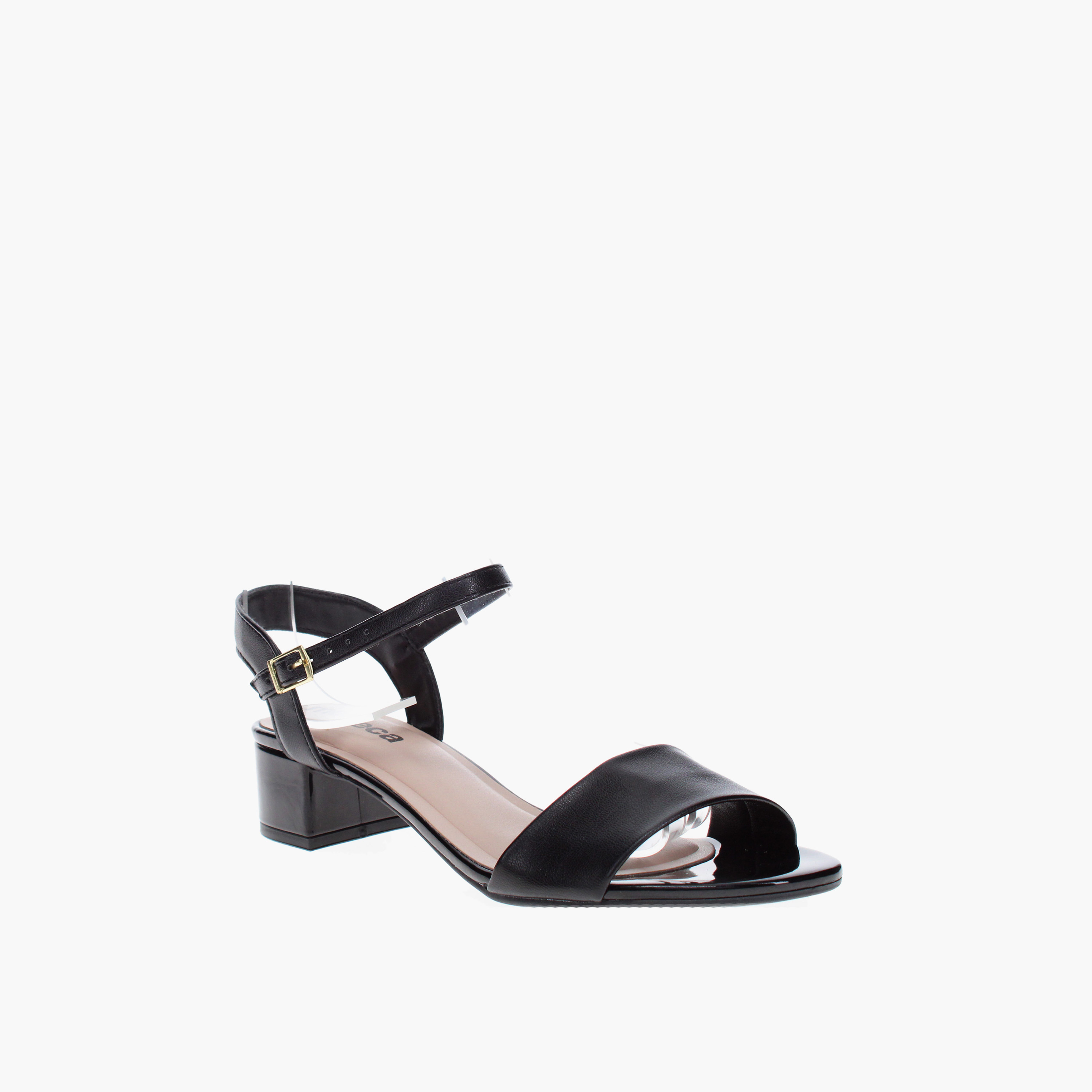 MOLECA by Geoomnii Women's Buckle Rane Block Heels          -women-shoes-heels-image-1