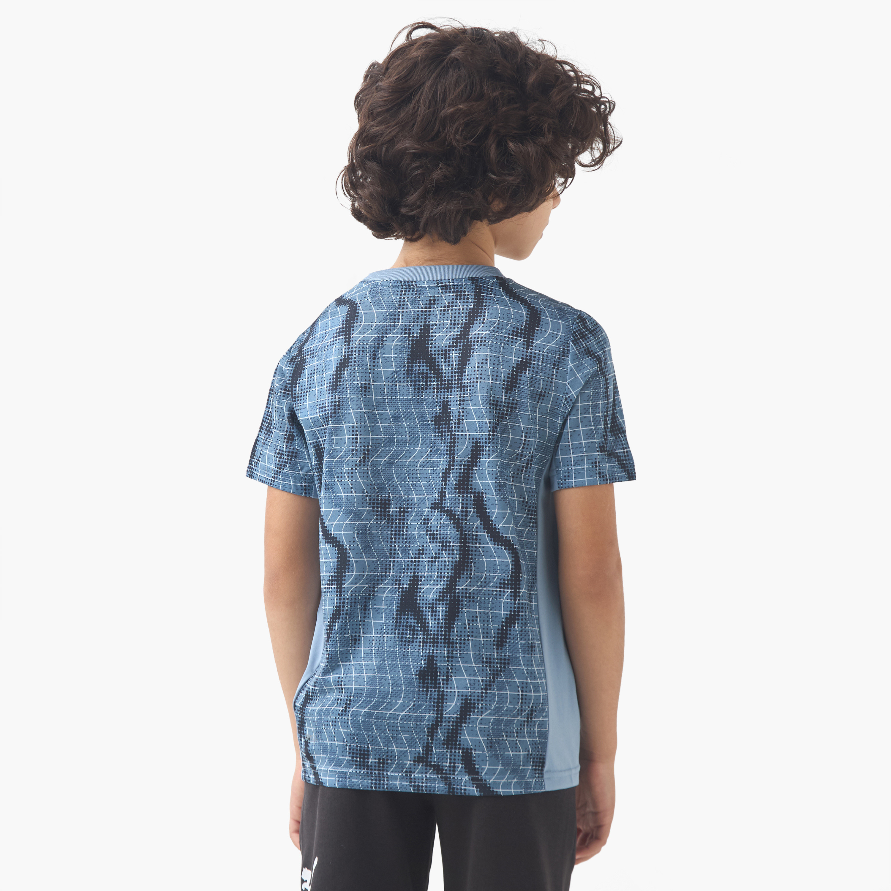 PUMA Boys Crew Neck T-shirt with Print - Cotton - Short Sleeve-boys-clothing-sportswear-tops-image-3