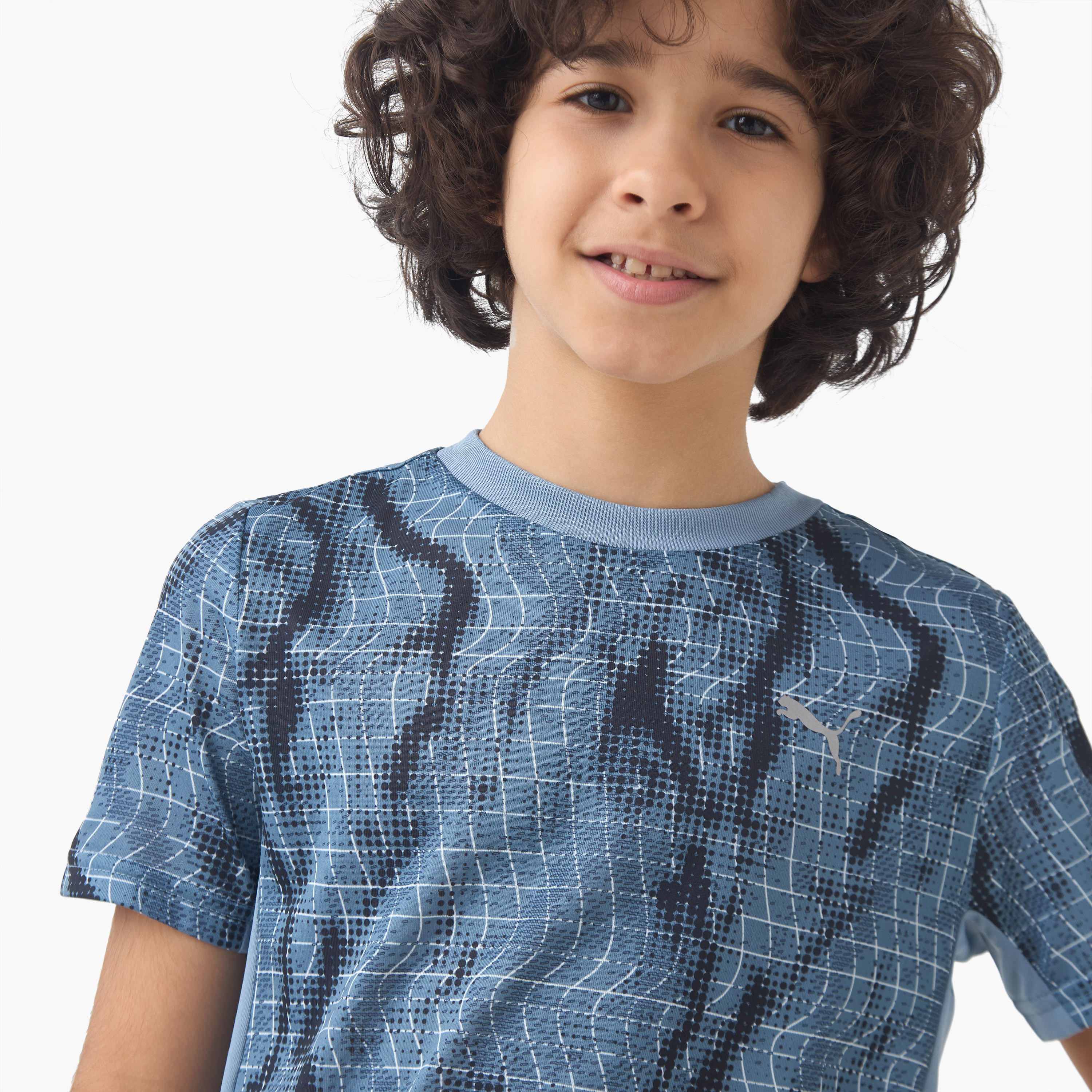 PUMA Boys Crew Neck T-shirt with Print - Cotton - Short Sleeve-boys-clothing-sportswear-tops-image-4