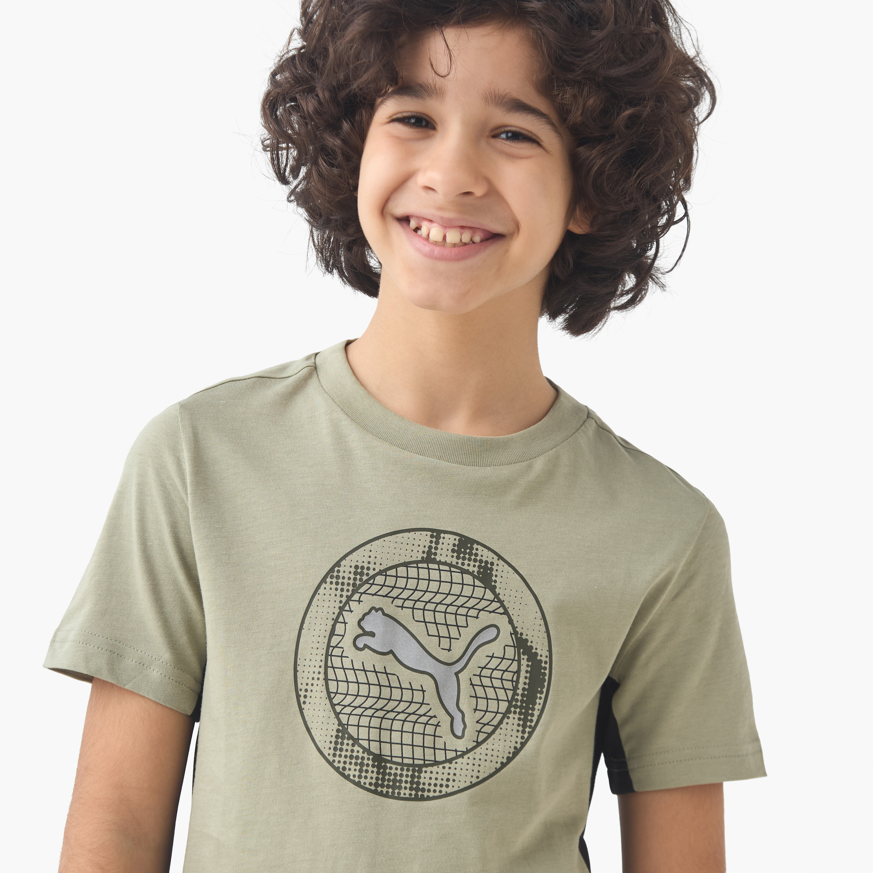 PUMA Boys Crew Neck T-shirt with Graphic Print - Cotton - Short Sleeve-boys-clothing-sportswear-tops-image-4