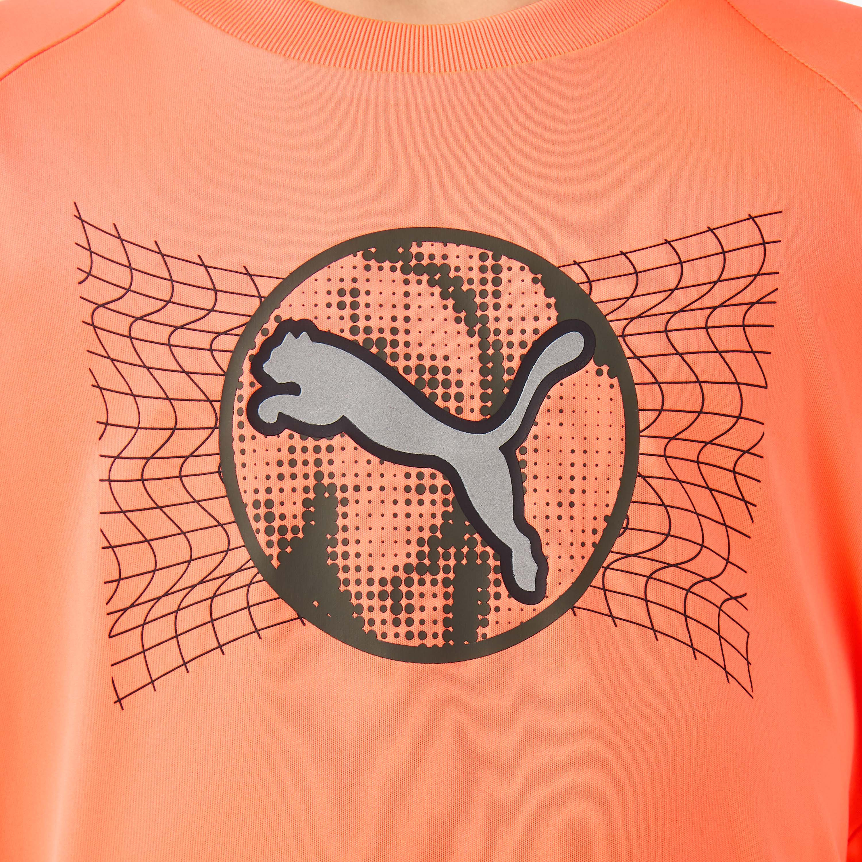 PUMA Boys Crew Neck T-shirt with Logo Print - Cotton - Short Sleeves-sports-boys-clothing-tops-image-5