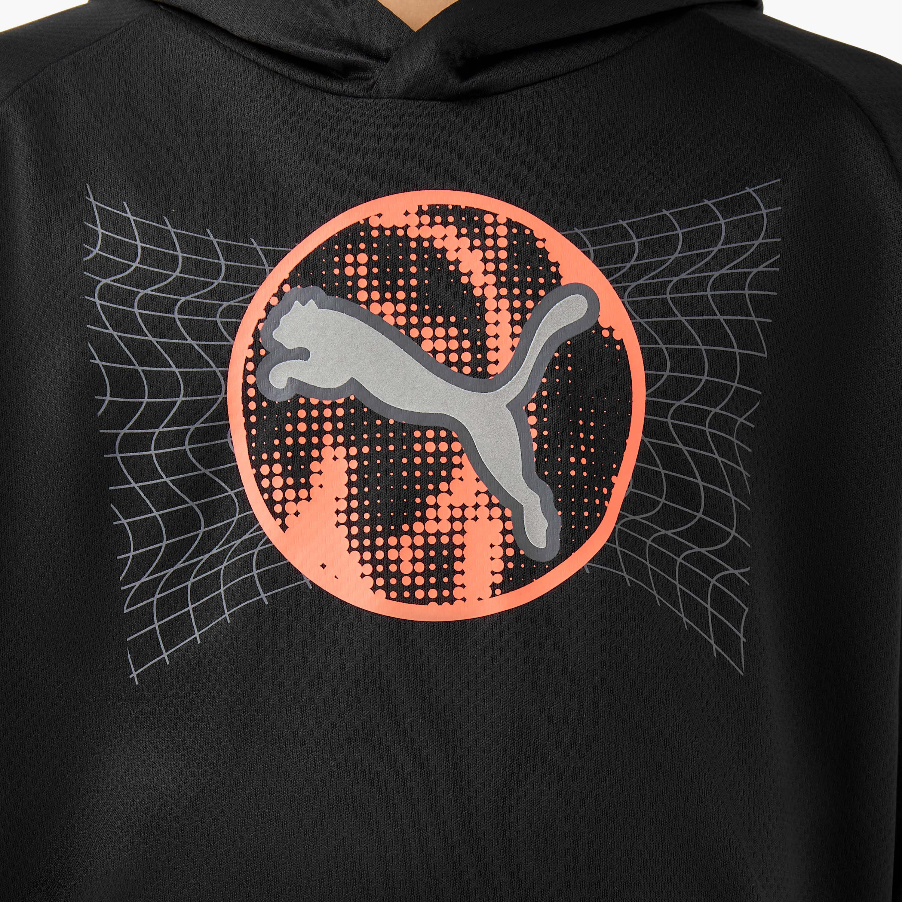 PUMA Logo Print Hooded Sweatshirt with Long Sleeves-boys-clothing-sweatshirts-image-5