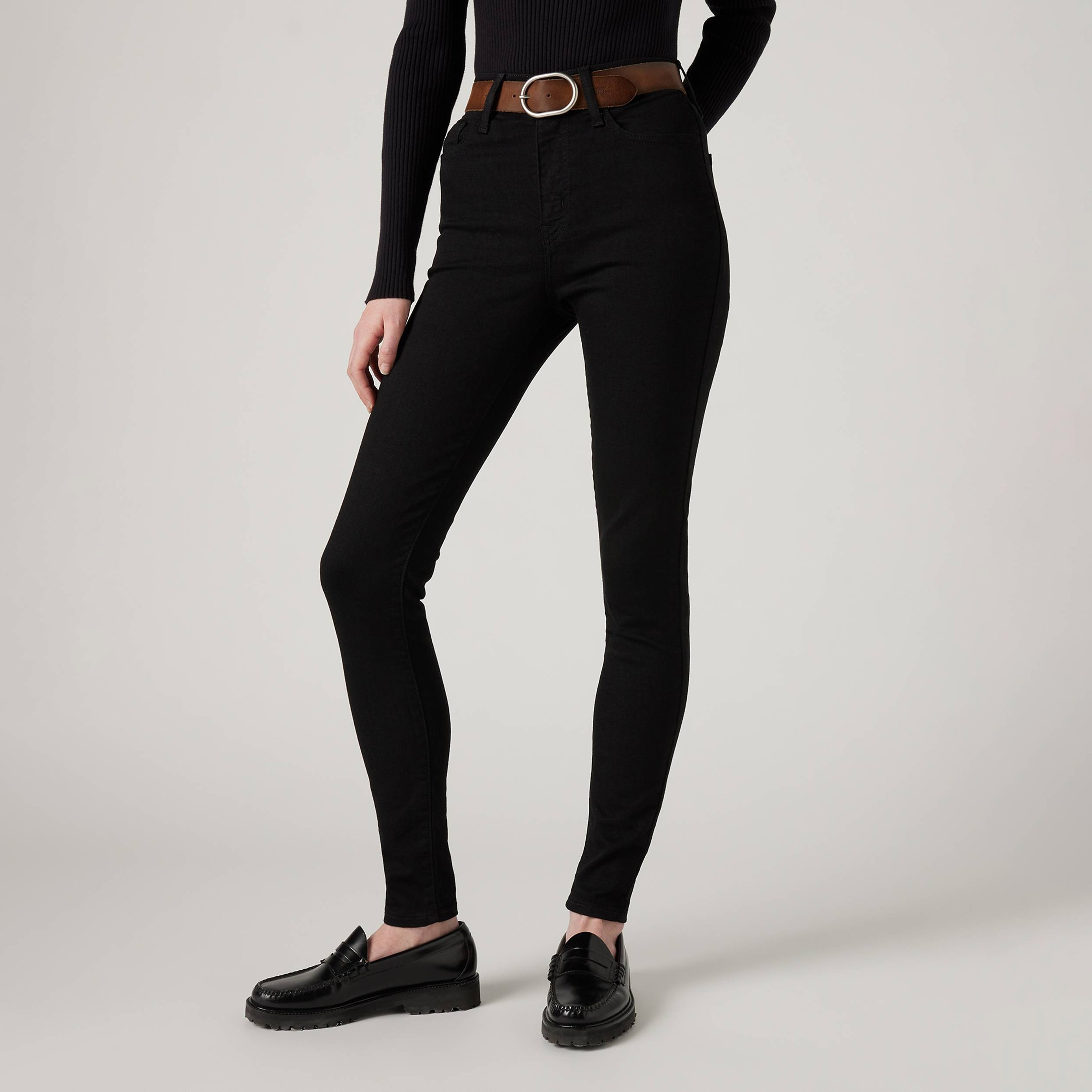 Levi's 720 Skinny Fit Black Plain Women's Jeans-women-clothing-bottoms-jeans-image-1