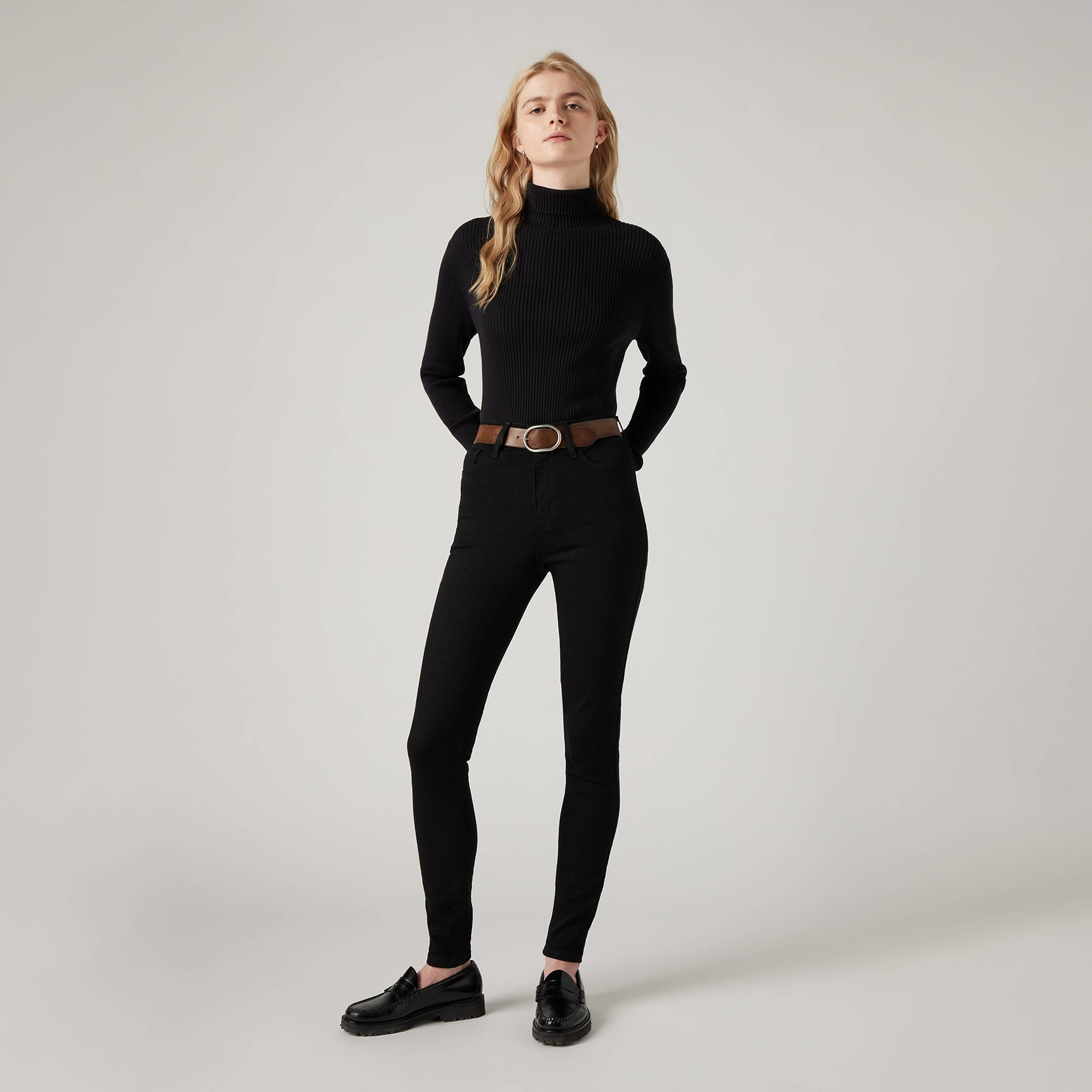 Levi's 720 Skinny Fit Black Plain Women's Jeans-women-clothing-bottoms-jeans-image-2