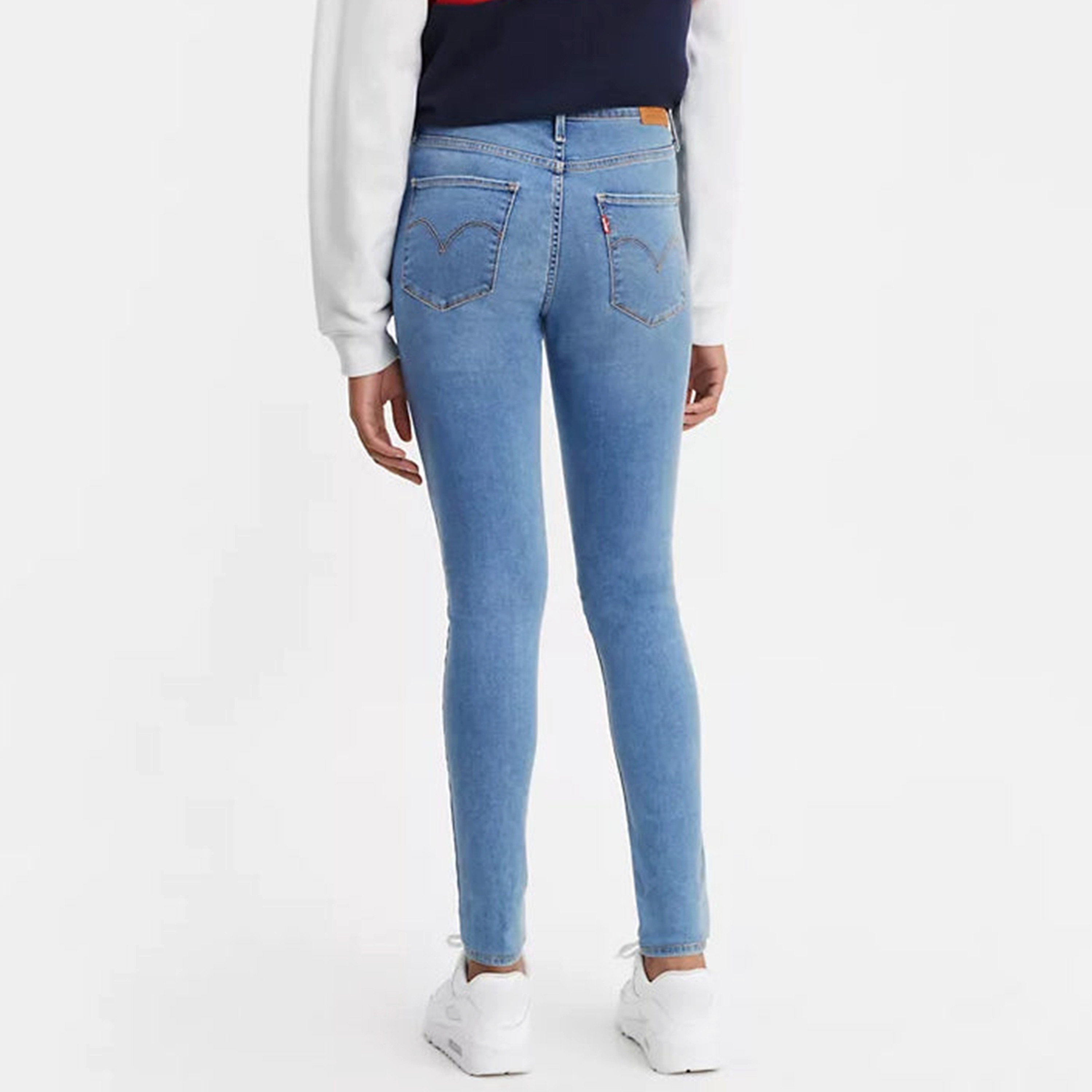 Levi's 720 Skinny Fit Blue Plain Women's Jeans-women-clothing-bottoms-jeans-image-3