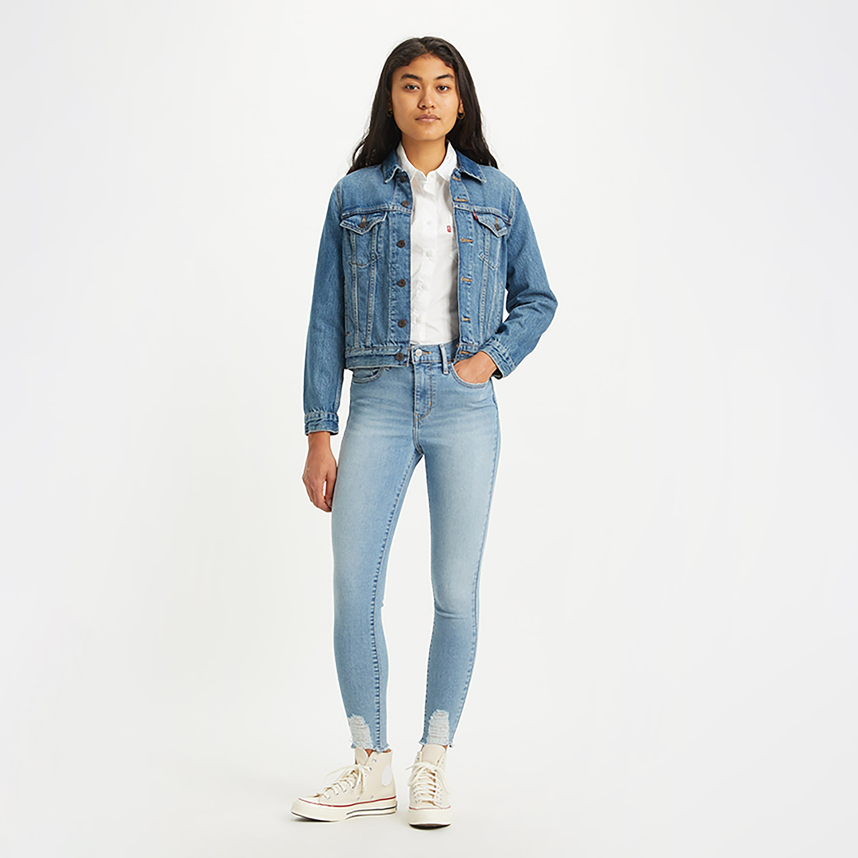 Levi's 720 Skinny Fit Blue Plain Women's Jeans-women-clothing-bottoms-jeans-image-2