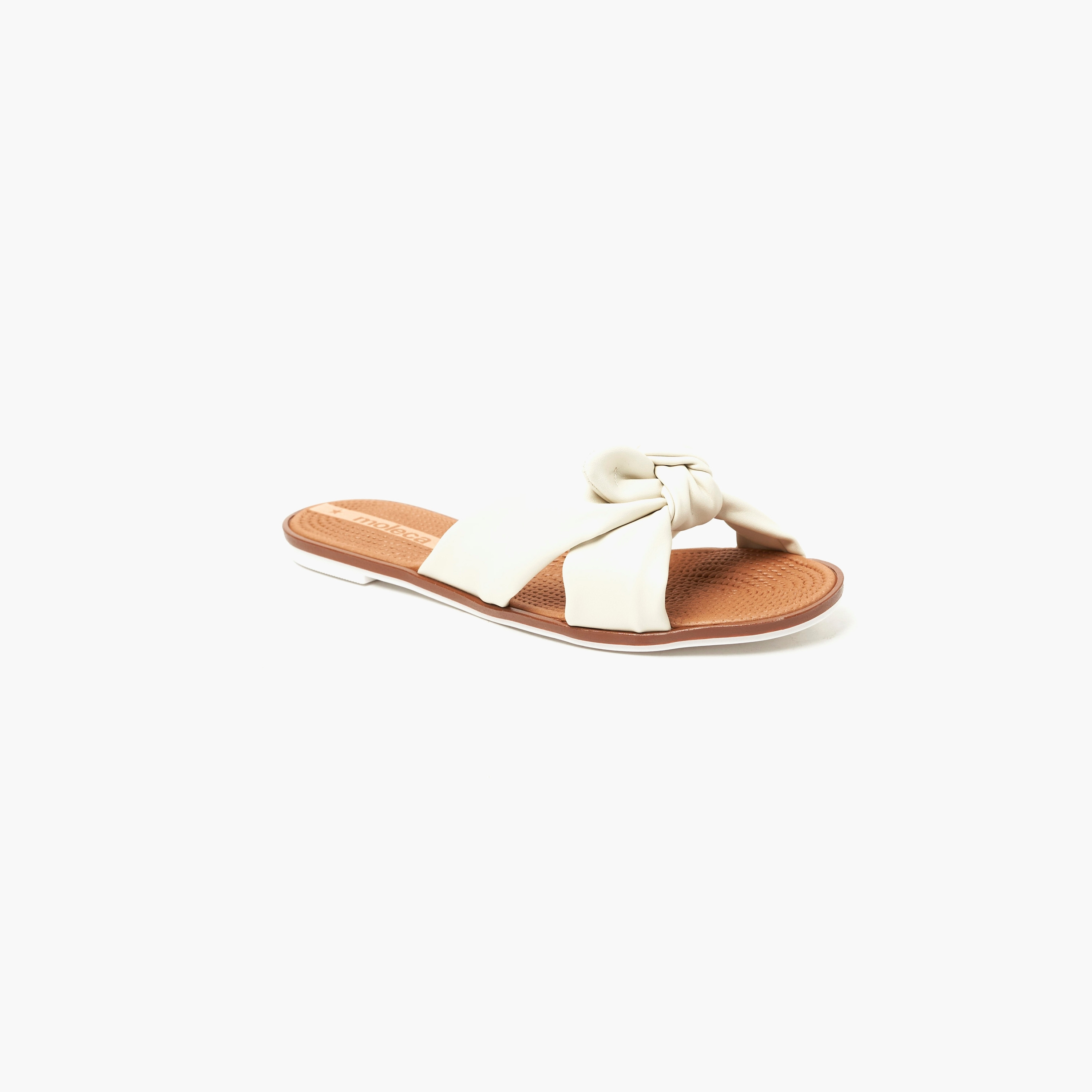 صندل موليكا نسائي منزلق بحزام عقد | 5297-456-18462-women-shoes-sandals-flats-image-1