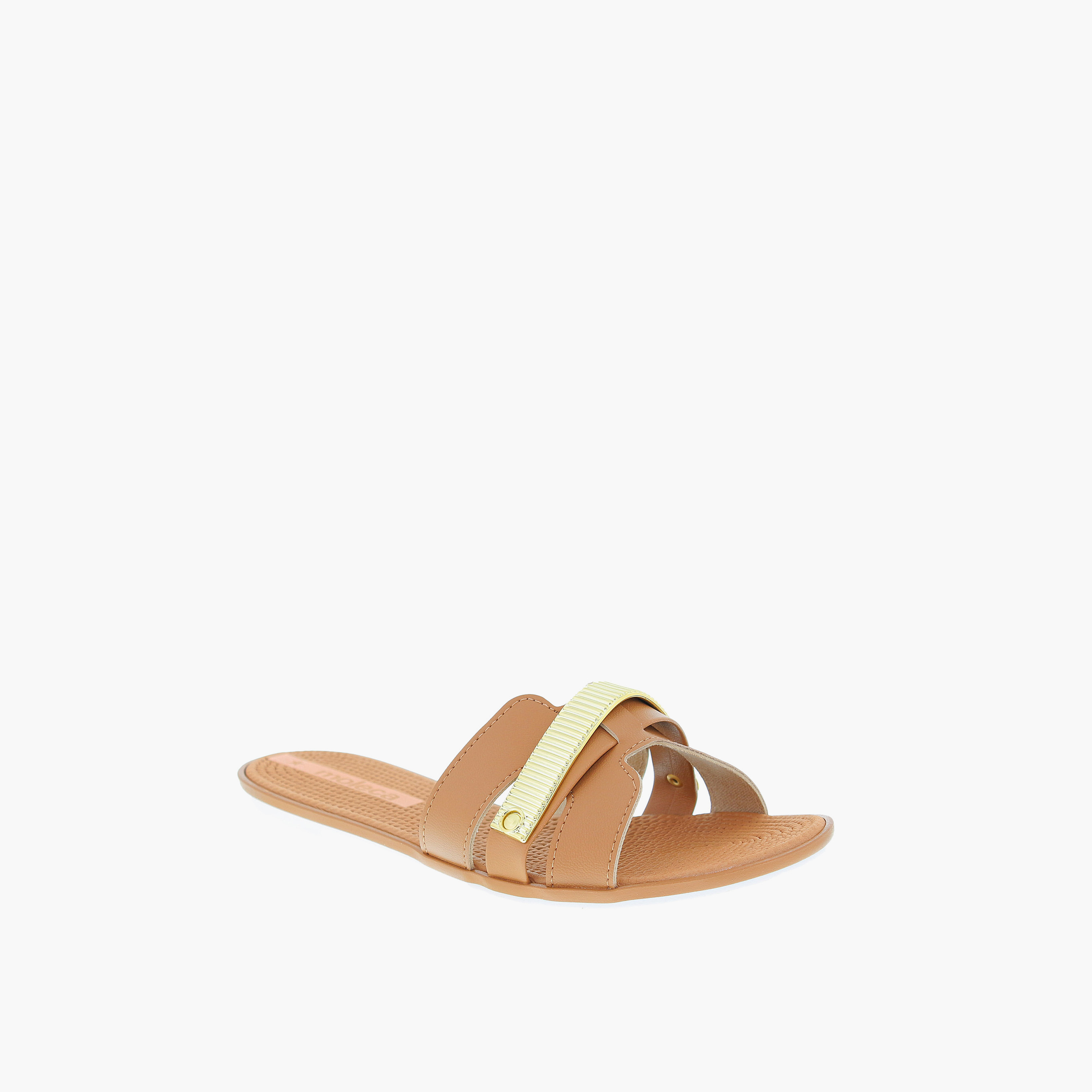 Moleca by Geoomnii Women's Slip On Raeezae Slide Sandals | 5297-470-9569-95373       -women-shoes-sandals-flats-image-1
