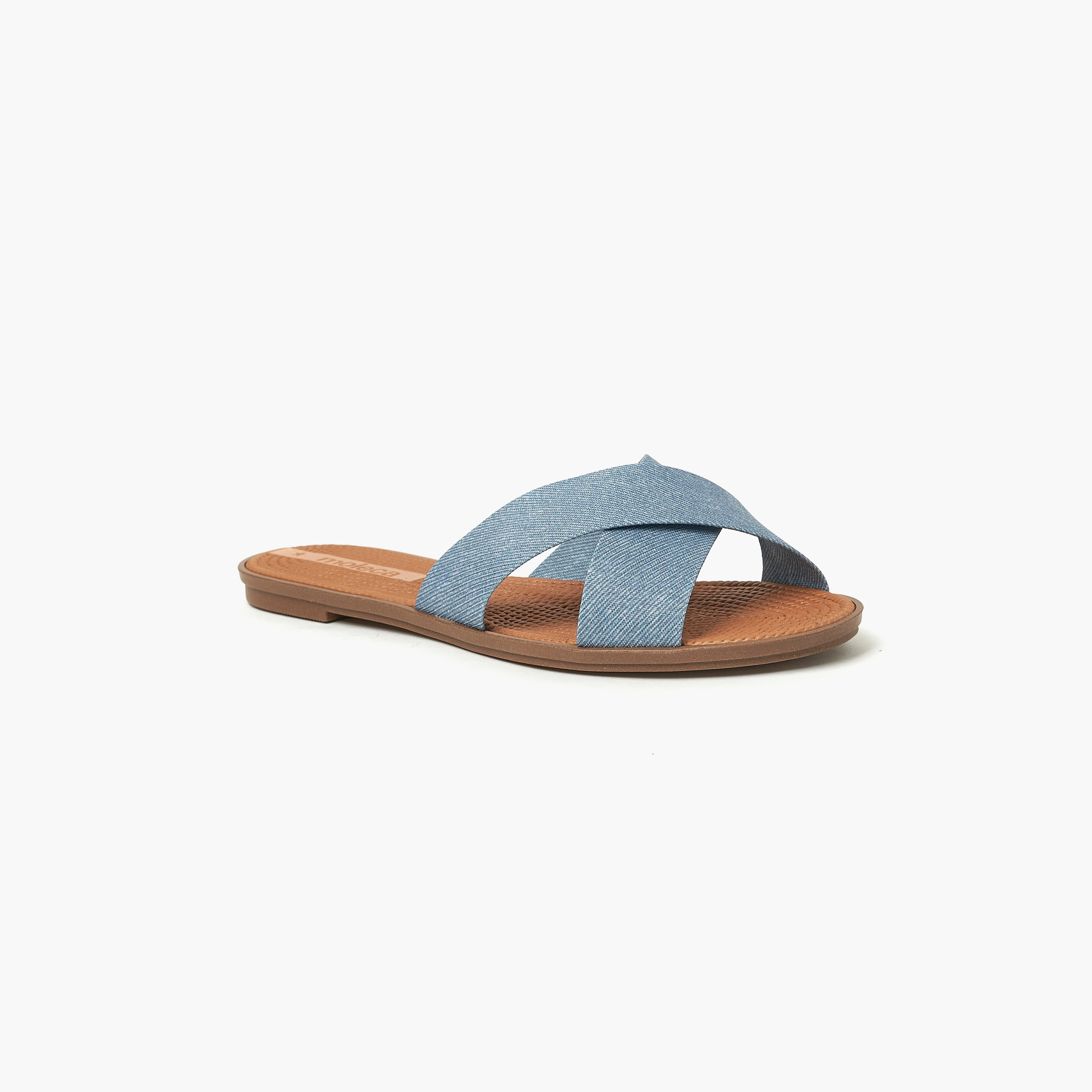 Moleca by Geoomnii Women's Flat Criss Cross Strap Sandals | 5297-559-11505       -women-shoes-sandals-flats-image-1