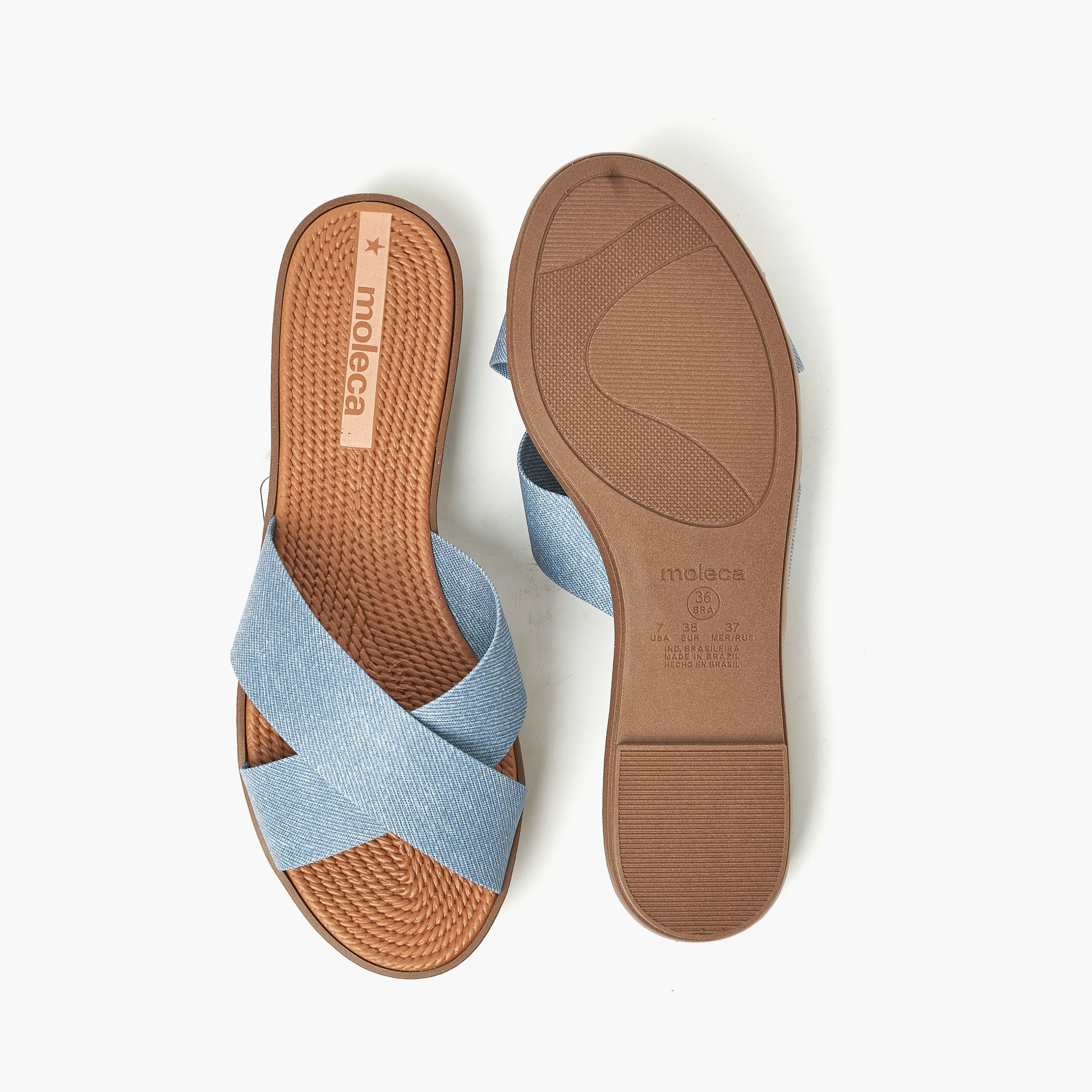 Moleca by Geoomnii Women's Flat Criss Cross Strap Sandals | 5297-559-11505       -women-shoes-sandals-flats-image-4