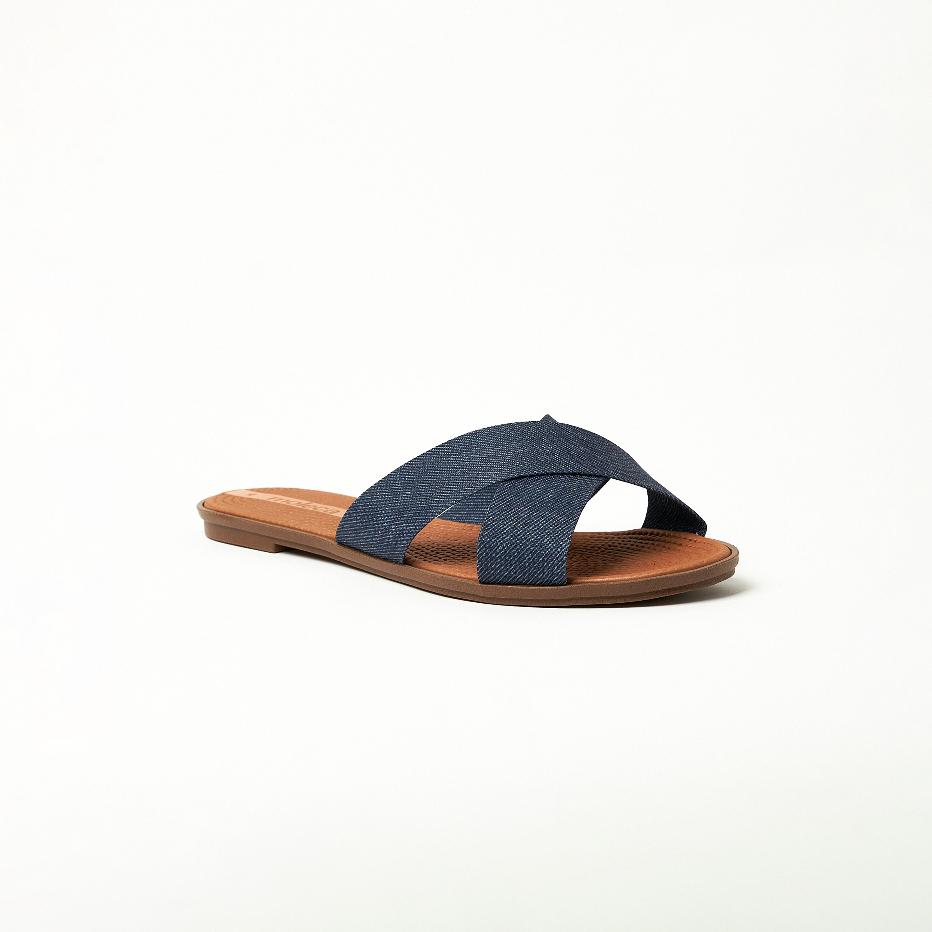 موليكا- صندل للنساء محبوك بحزام متقاطع | 5297-559-11505-46194-women-shoes-sandals-flats-image-1