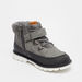 Juniors Textured Boots with Hook and Loop Closure-Boy%27s Boots-thumbnailMobile-1