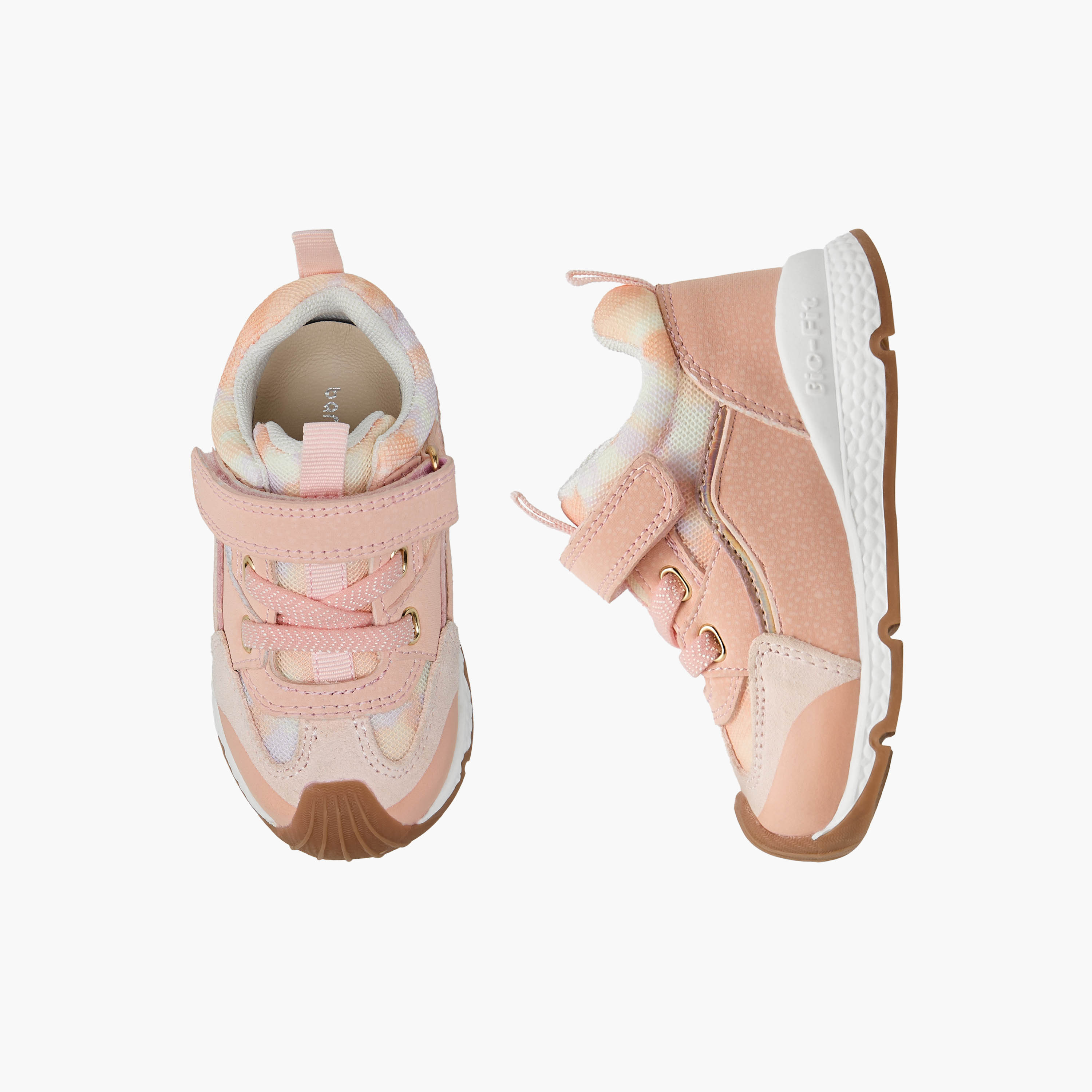 Barefeet Panelled Sneakers with Hook and Loop Closure-girls-shoes-sneakers-image-1