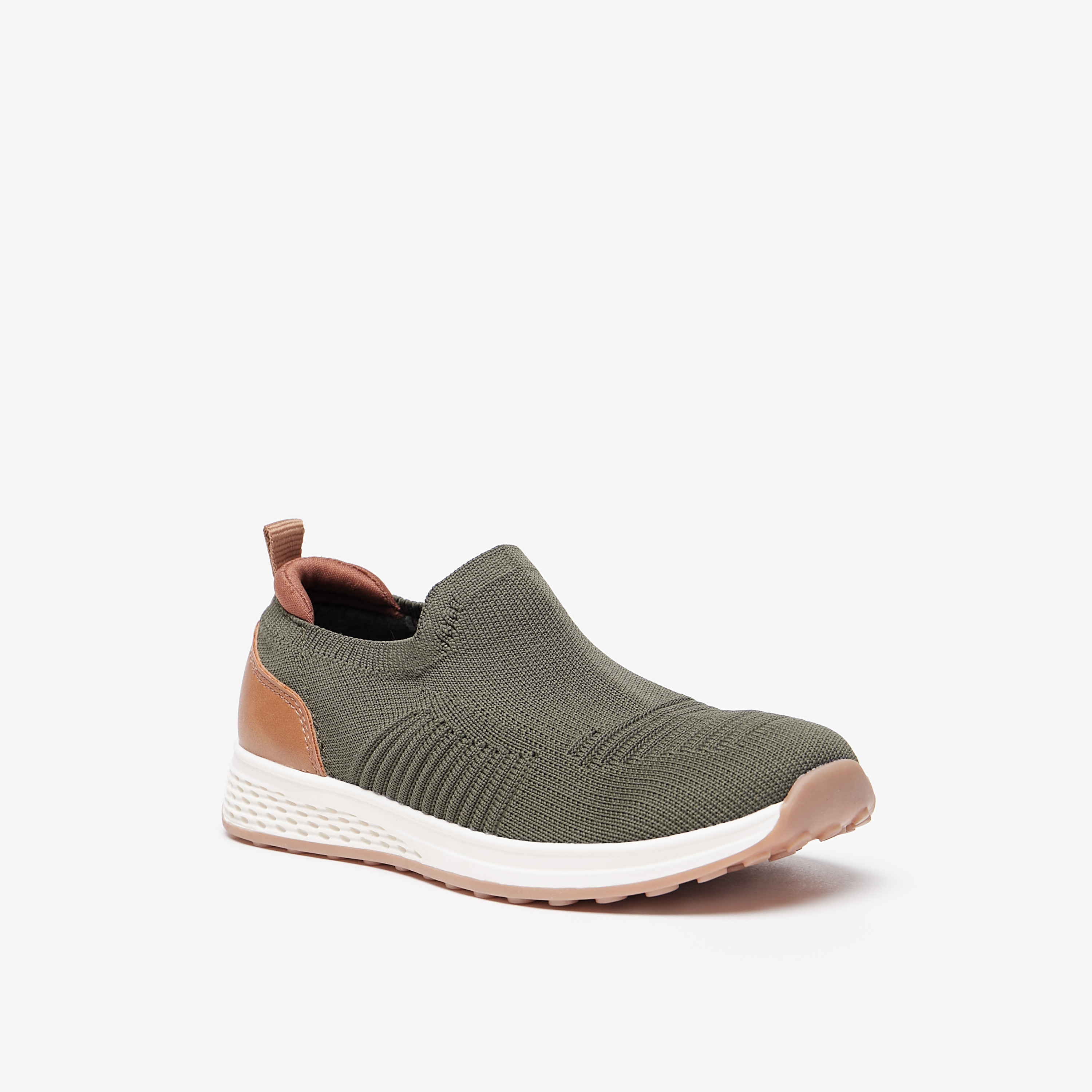 Mister Duchini Mesh Slip-On Sneakers with Pull Tabs-boys-shoes-sneakers-image-1