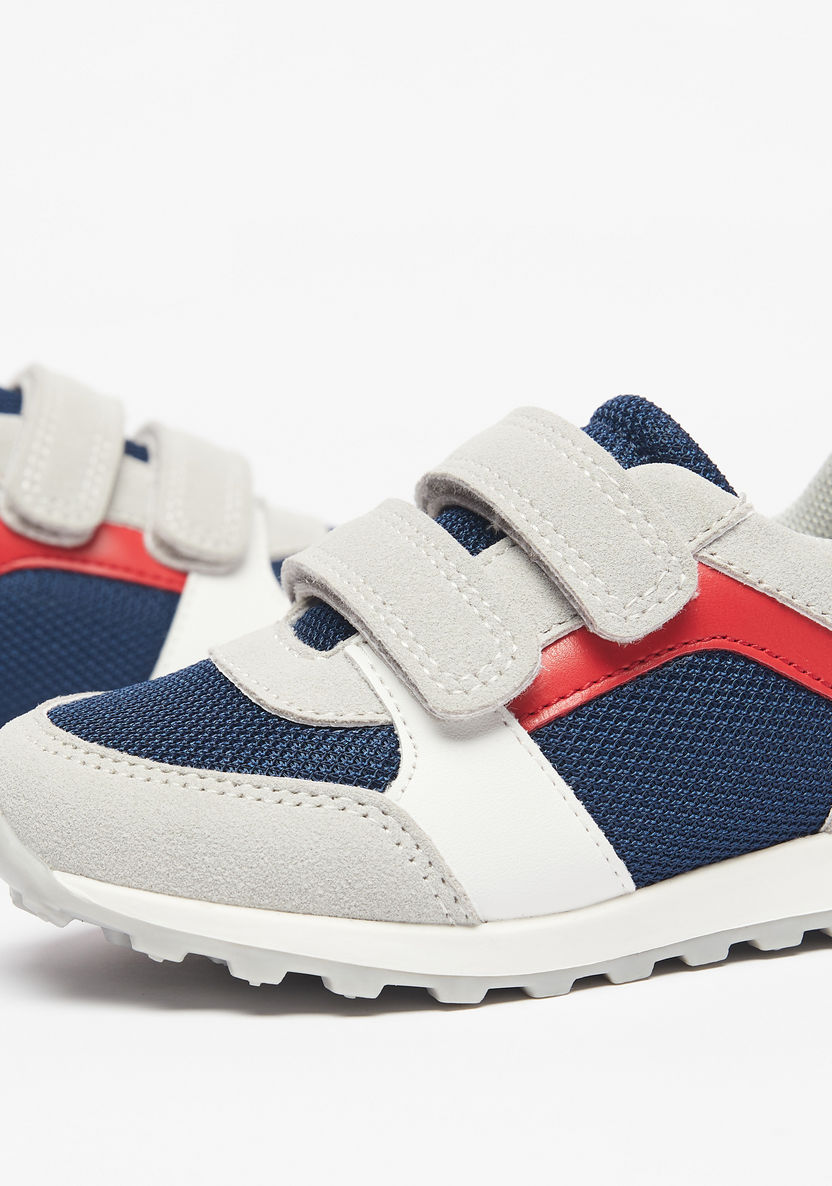 Barefeet Colourblock Sneakers with Hook and Loop Closure-Baby Boy%27s Shoes-image-4