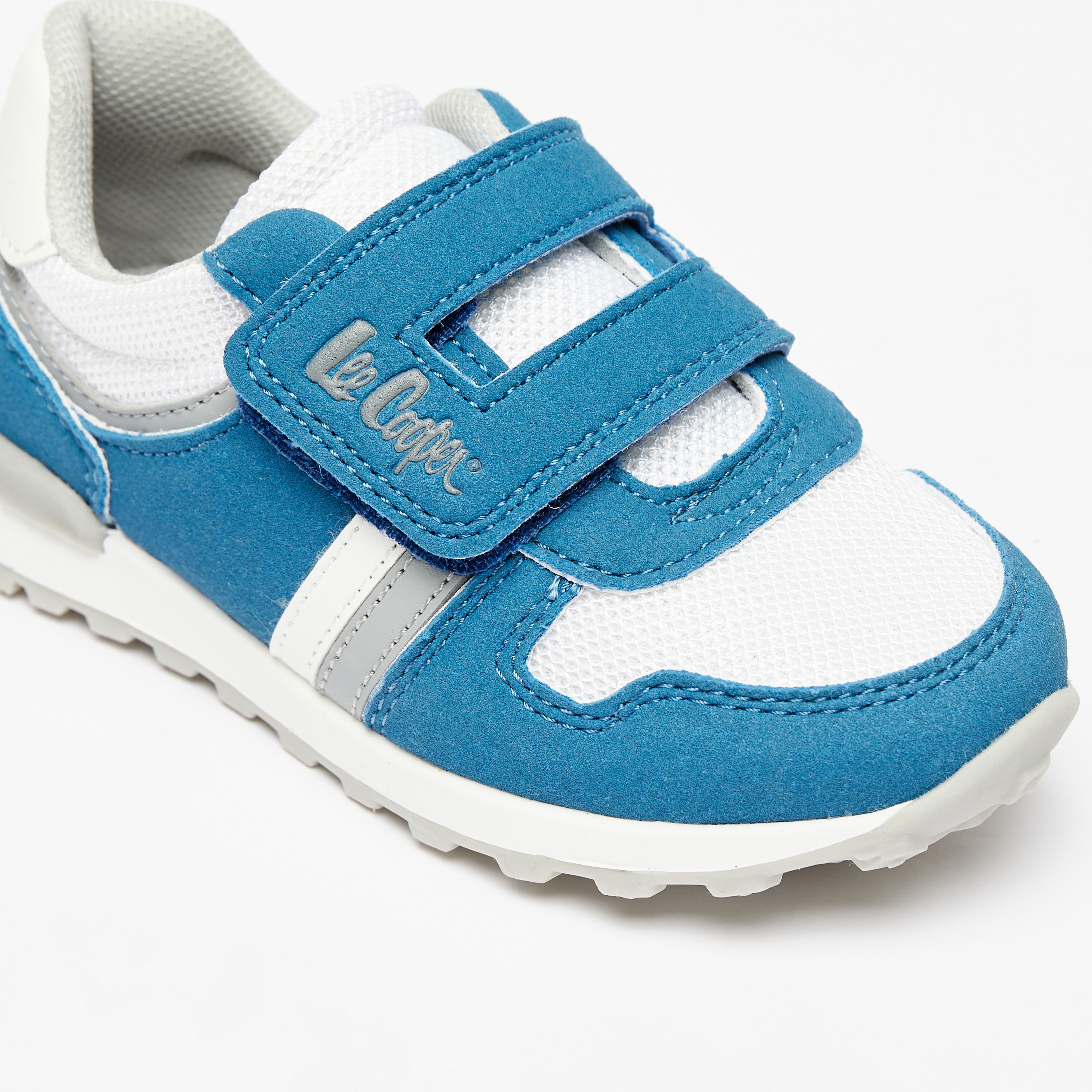 Lee Cooper Logo Detail Sneakers with Hook and Loop Closure Online ...