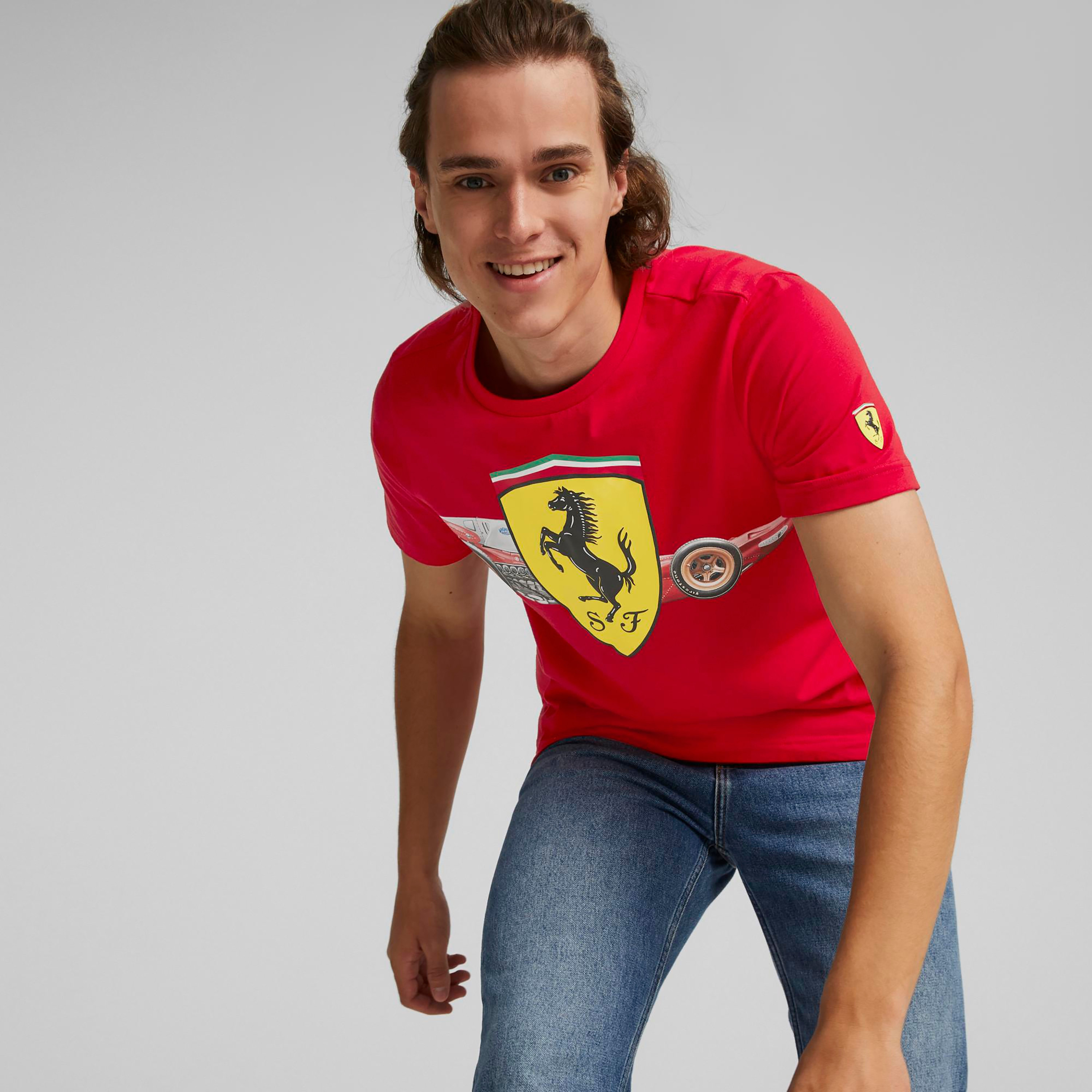 Puma Ferrari Race Her Shield Men T Shirt 53585102