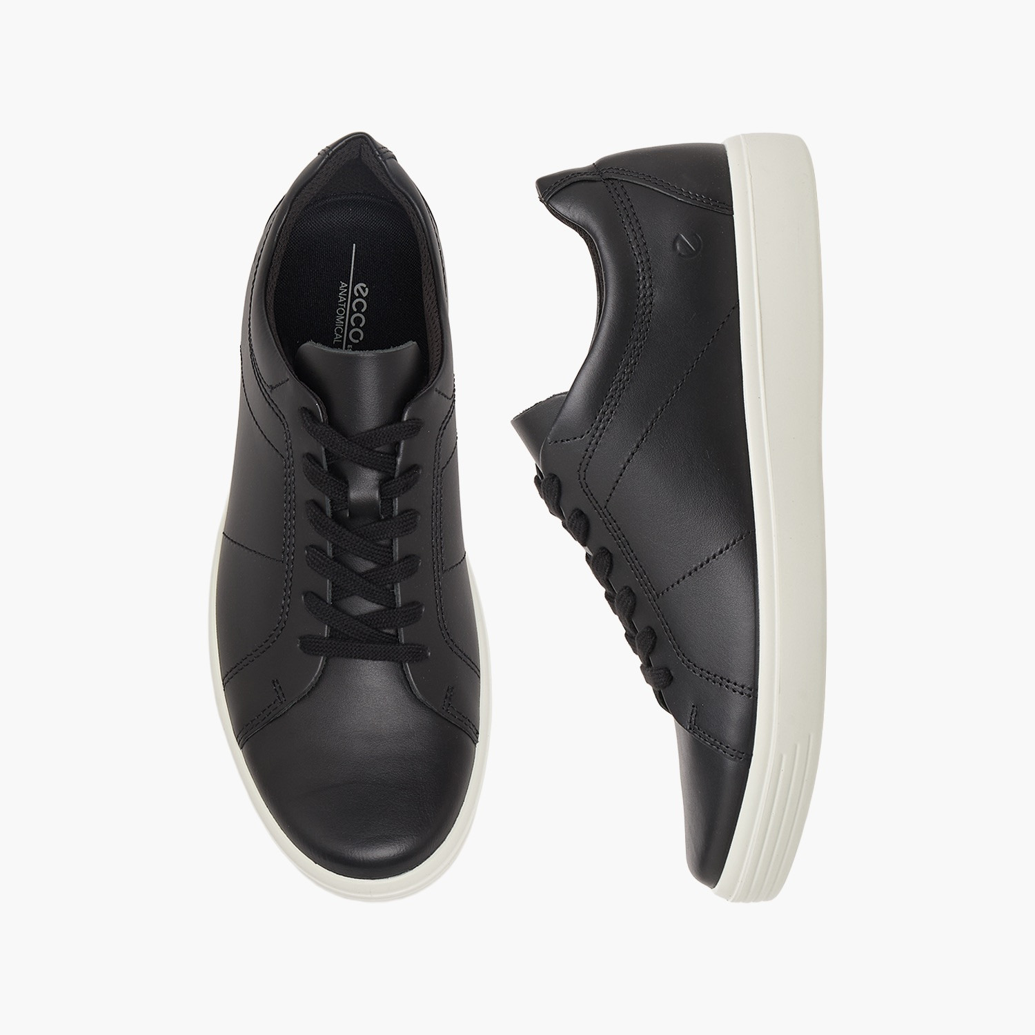 Ecco Men Leather Lace-Up Ankle Sneakers-men-shoes-sneakers-image-1