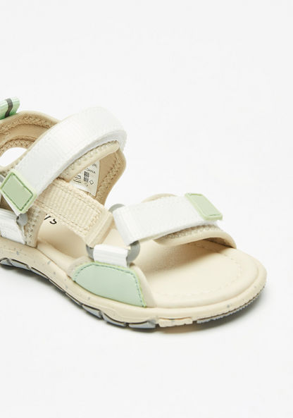 Juniors Colourblock Floaters with Hook and Loop Closure-Boy%27s Sandals-image-4