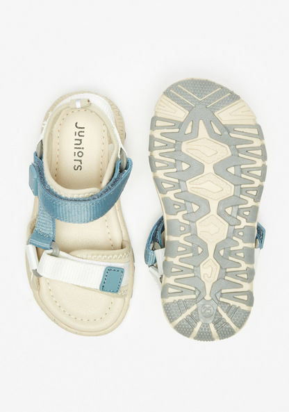 Juniors Colourblock Floaters with Hook and Loop Closure-Boy%27s Sandals-image-3