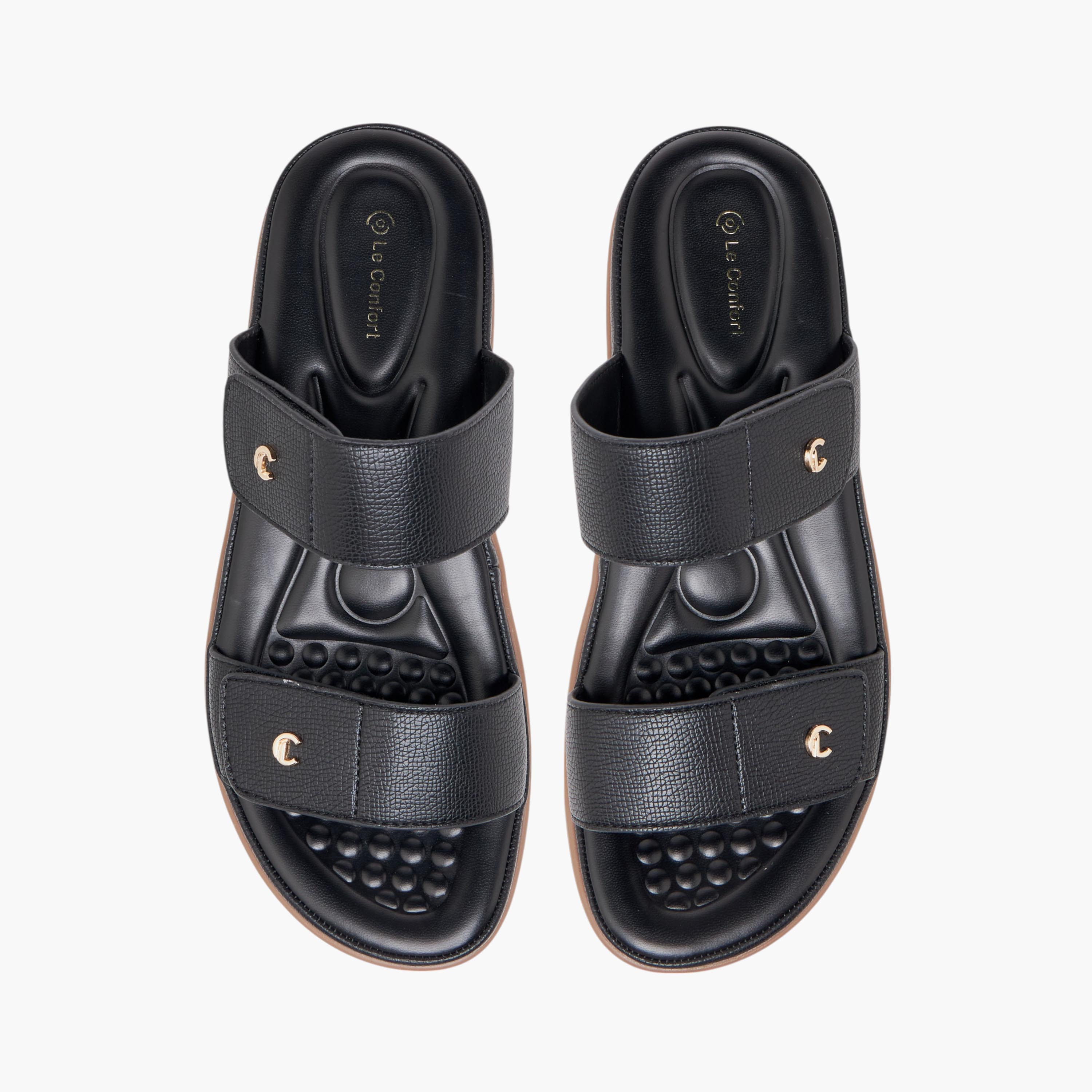 صندل مريح سهل الارتداء وبارز الملمس من لو كونفورت-women-shoes-flats-sandals-image-1