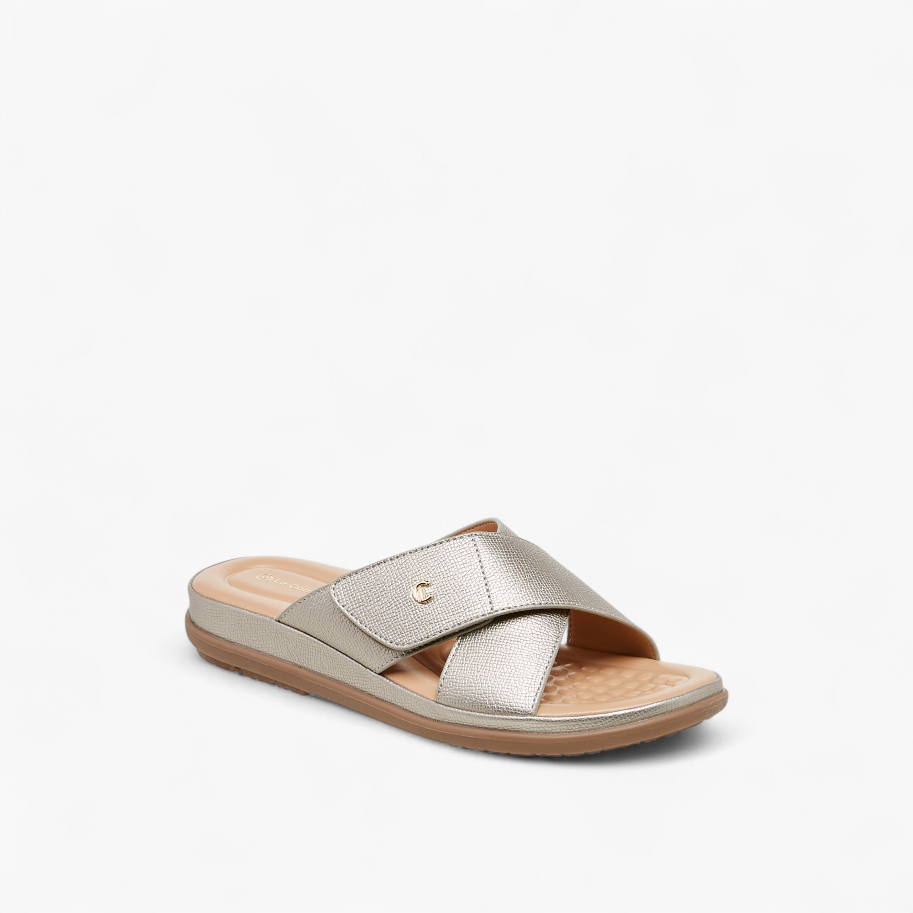 صندل سهل الارتداء بارز الملمس من لو كونفورت-women-shoes-flats-sandals-image-2