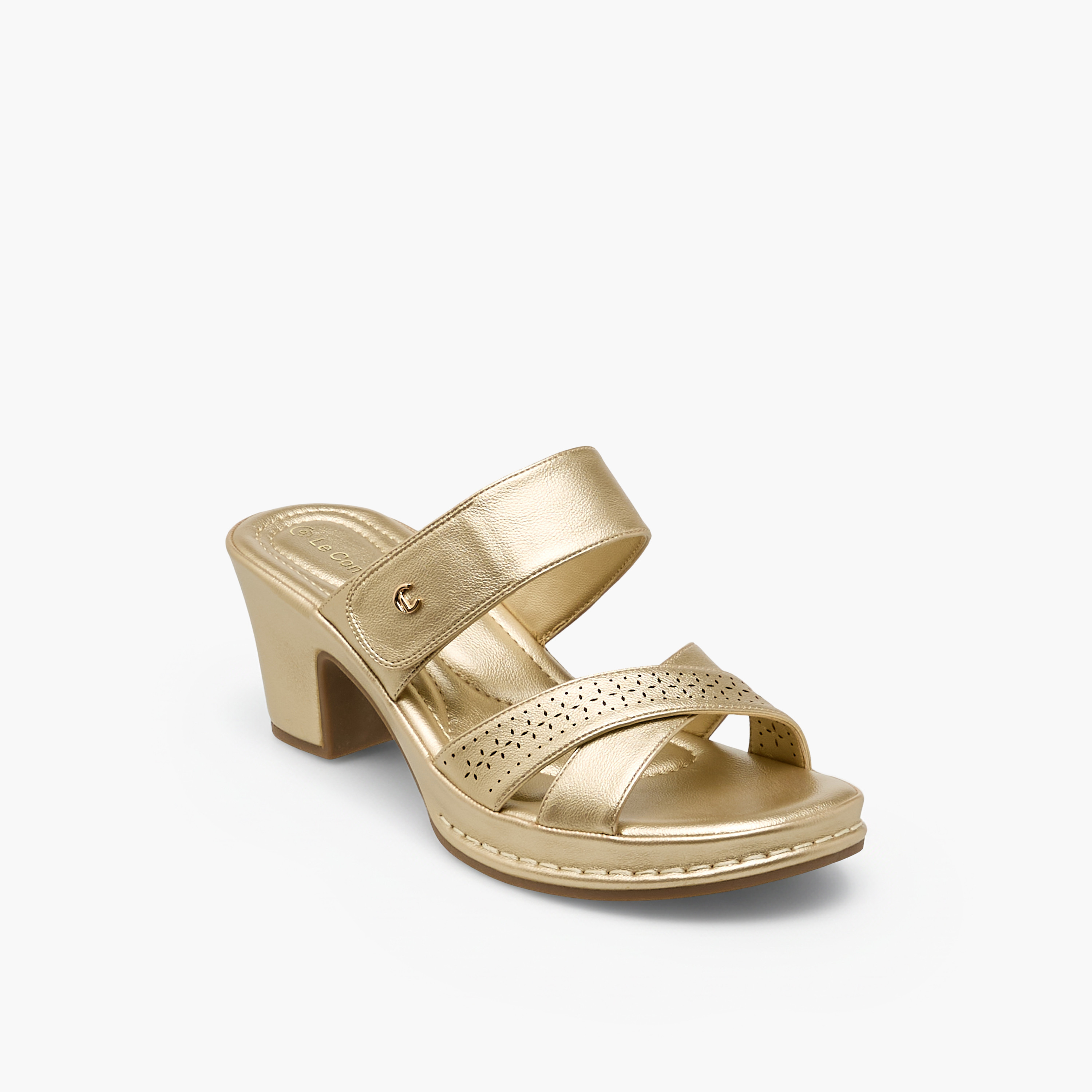 صندل بكعب سميك للنساء من لو كونفورت-women-shoes-sandals-heeled-image-2