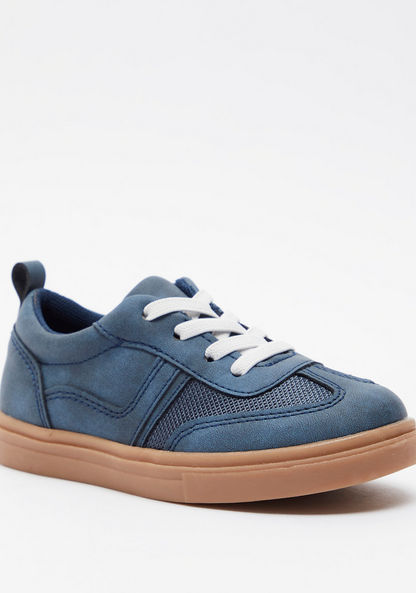 Juniors Textured Lace-Up Sneakers