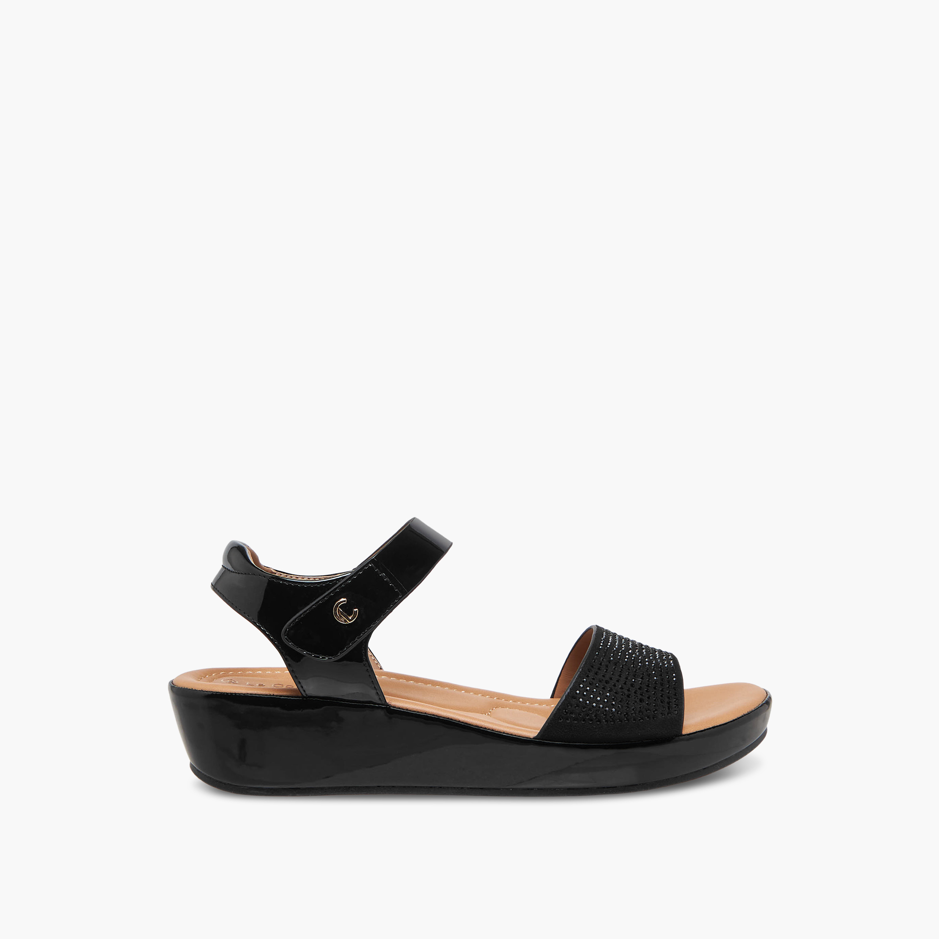 صندل بكعب ويدج وتزيينات للنساء من لو كونفورت-women-shoes-sandals-heeled-image-3